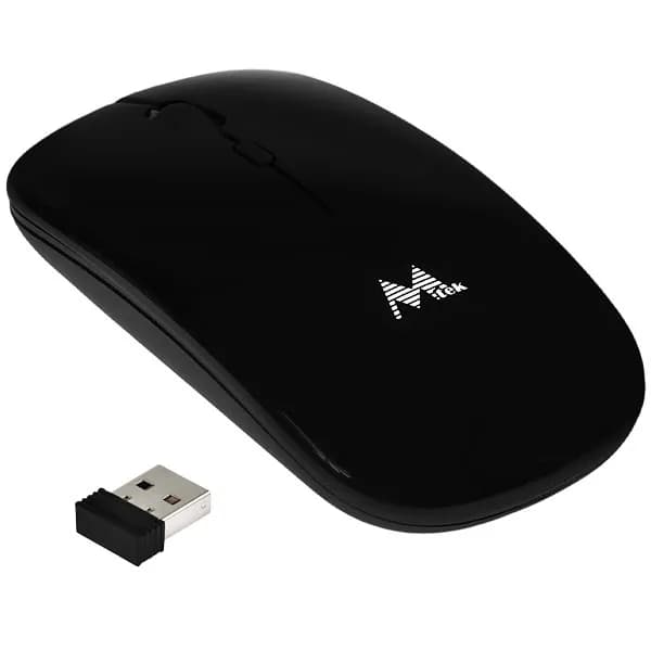Mtek Mouse Sem Fio Mtek MW-4W350B até 1.600 DPI - Preto