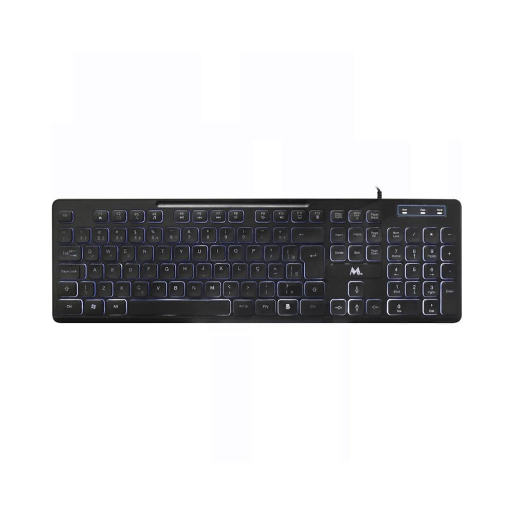 Mtek Teclado Mtek Kb 7269 L Pt Led Usb Portugués Negro