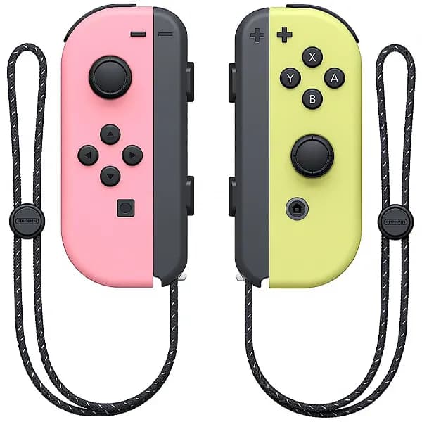 Nintendo Controle Sem Fio Nintendo Joy-Con L R para Nintendo Switch - Pastel Pink Pastel Yellow