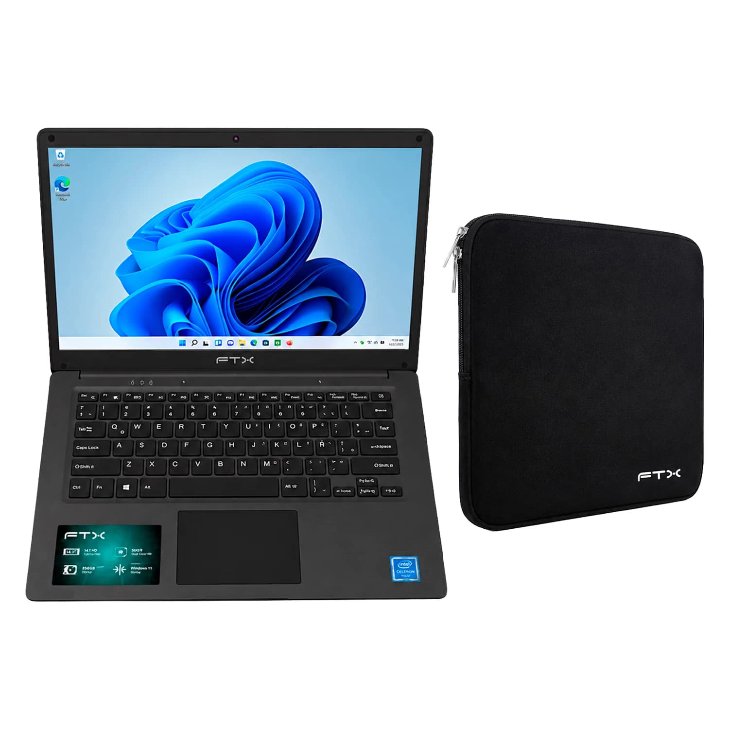 Ftx Intel Celeron N4020 Ssd Full Windows Espanhol N14 C2564ES 256GB Cinza