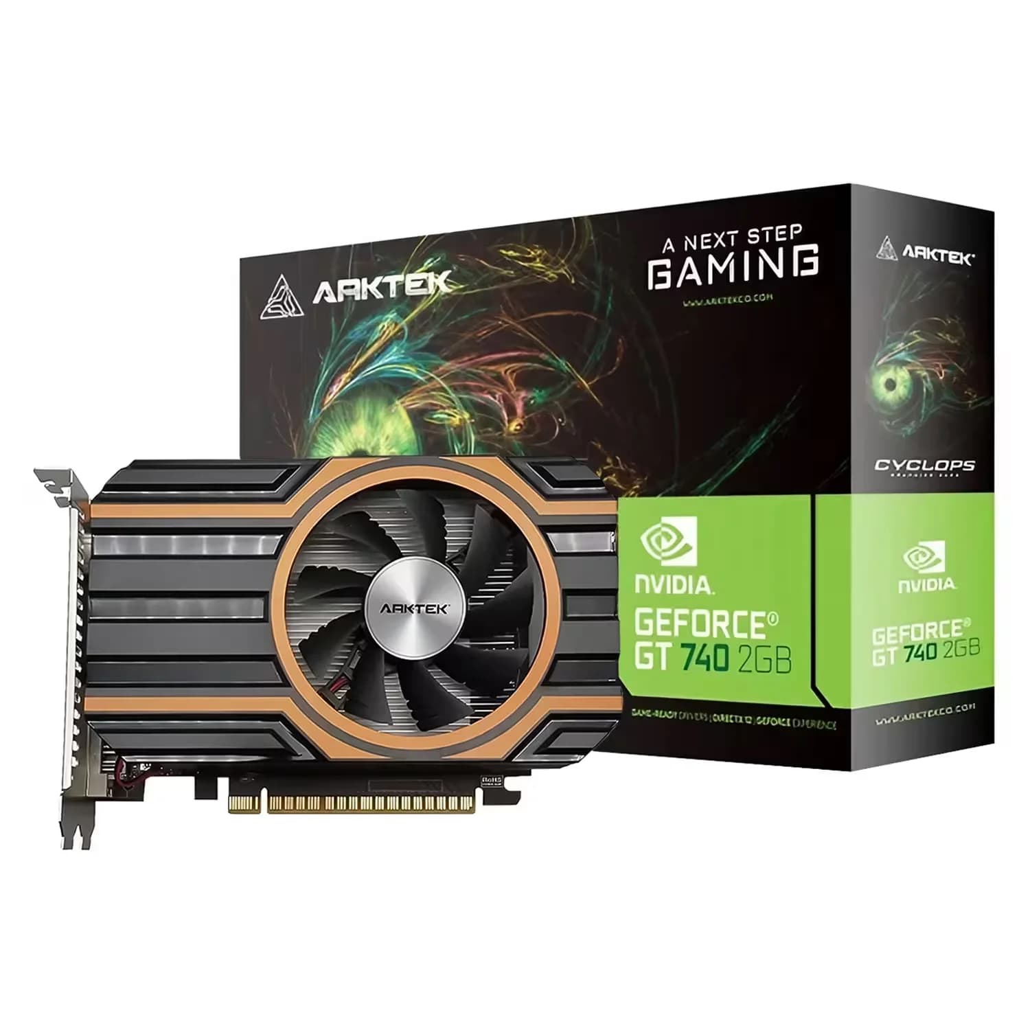 NVIDIA Placa de Vídeo Arktek Cyclops Gaming NVIDIA GeForce GT-740 2GB DRR5 - AKN740D5S2GH1