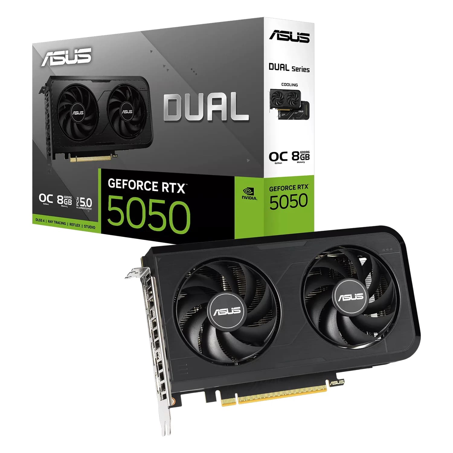 NVIDIA Placa de Vídeo Asus Dual NVIDIA GeForce RTX-5050 8GB GDDR6 - DUAL-RTX5050-O8G