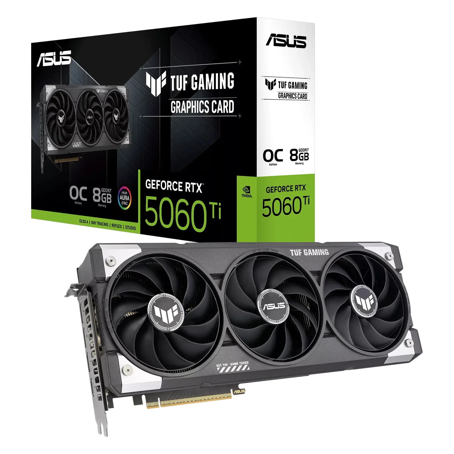 NVIDIA Placa de Vídeo Asus TUF Gaming NVIDIA GeForce RTX-5060Ti 8GB GDDR7 - TUF-RTX5060TI-O8G-GAMING