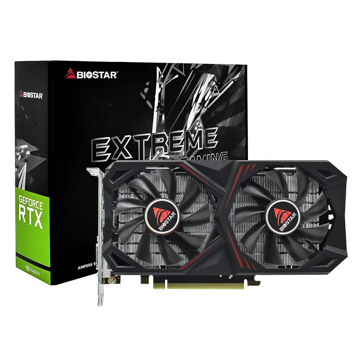 NVIDIA Placa de Vídeo Biostar Extreme Gaming NVIDIA GeForce RTX-3050 6GB GDDR6 - VN3516RF68