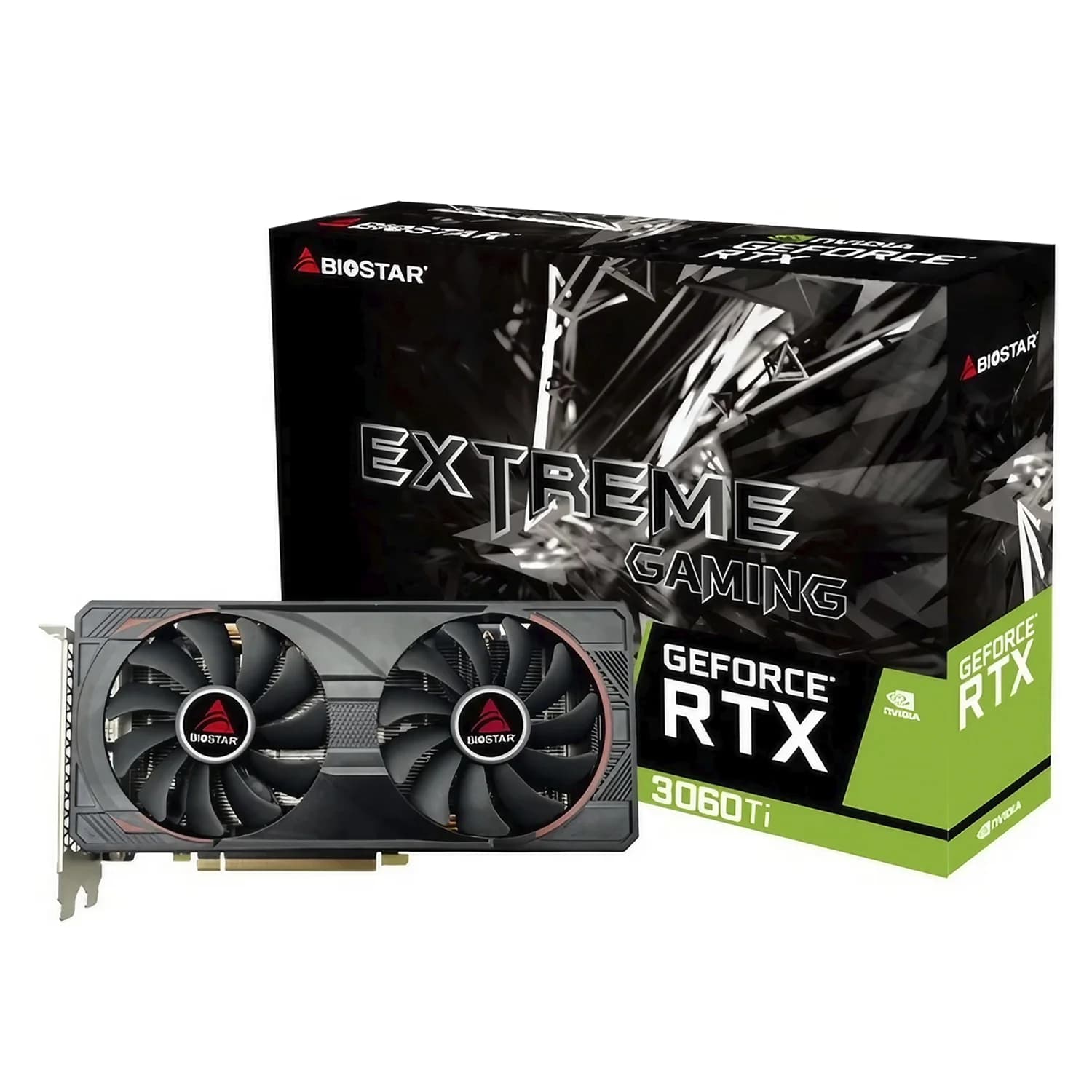NVIDIA Placa de Vídeo Biostar Extreme Gaming NVIDIA GeForce RTX-3060Ti 8GB GDDR6 - VN3606TM82