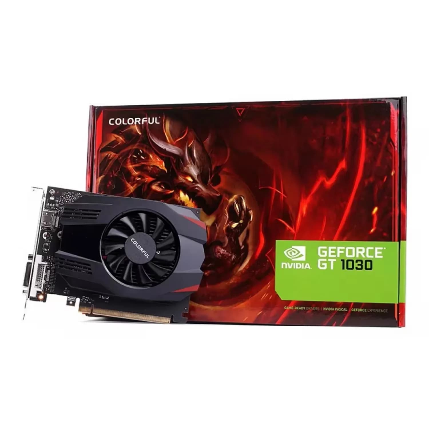 NVIDIA Placa de Vídeo Colorful Geforce GT-1030 V4-V 2GB DDR4