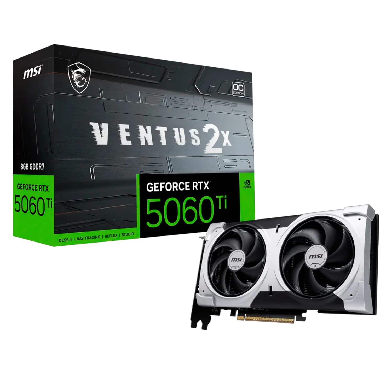 NVIDIA Placa de Vídeo MSI Gaming Trio OC NVIDIA GeForce 8GB GDDR7 - 912-V536