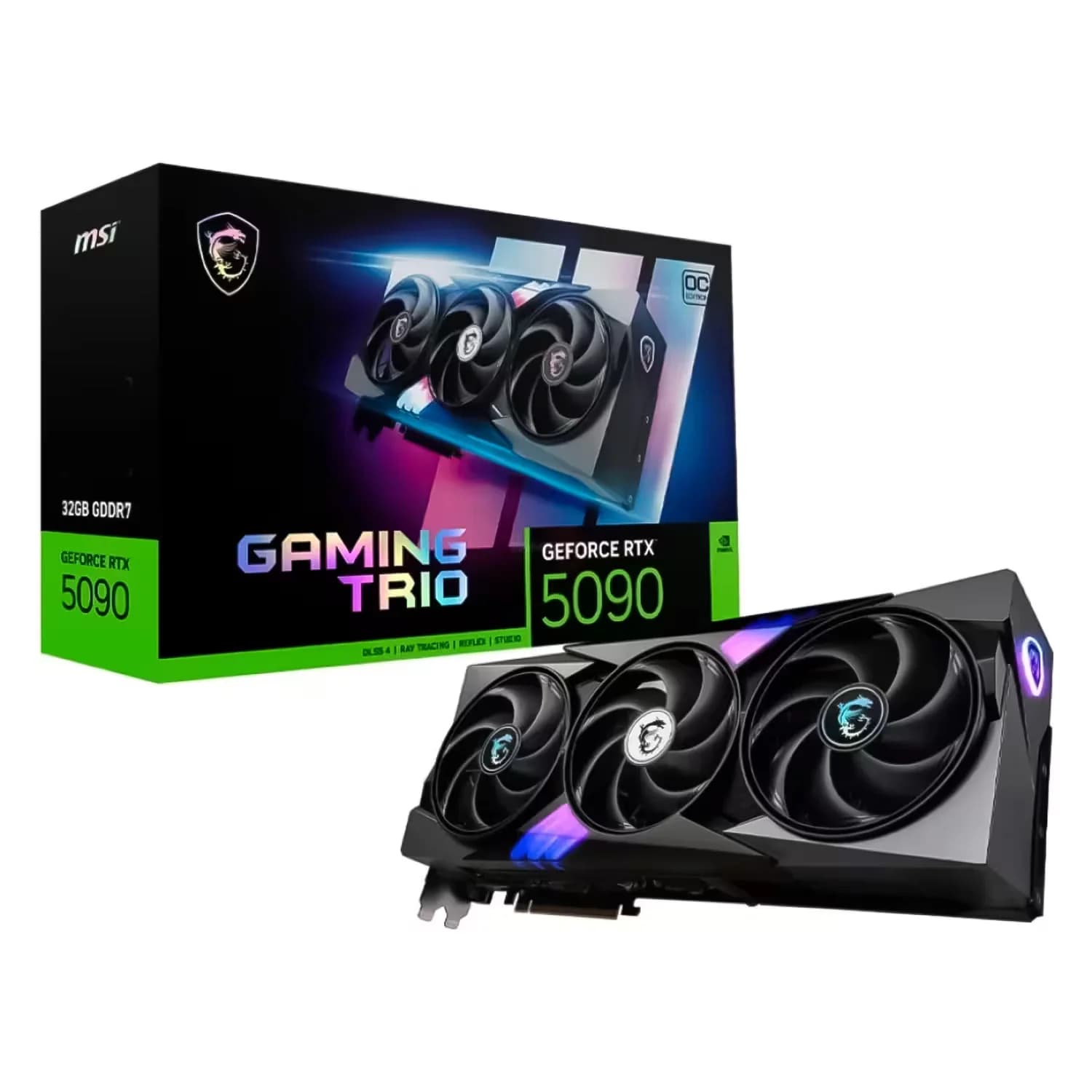 NVIDIA Placa de Vídeo MSI Gaming Trio OC NVIDIA GeForce RTX 5090 32GB GDDR7 - 912-V530