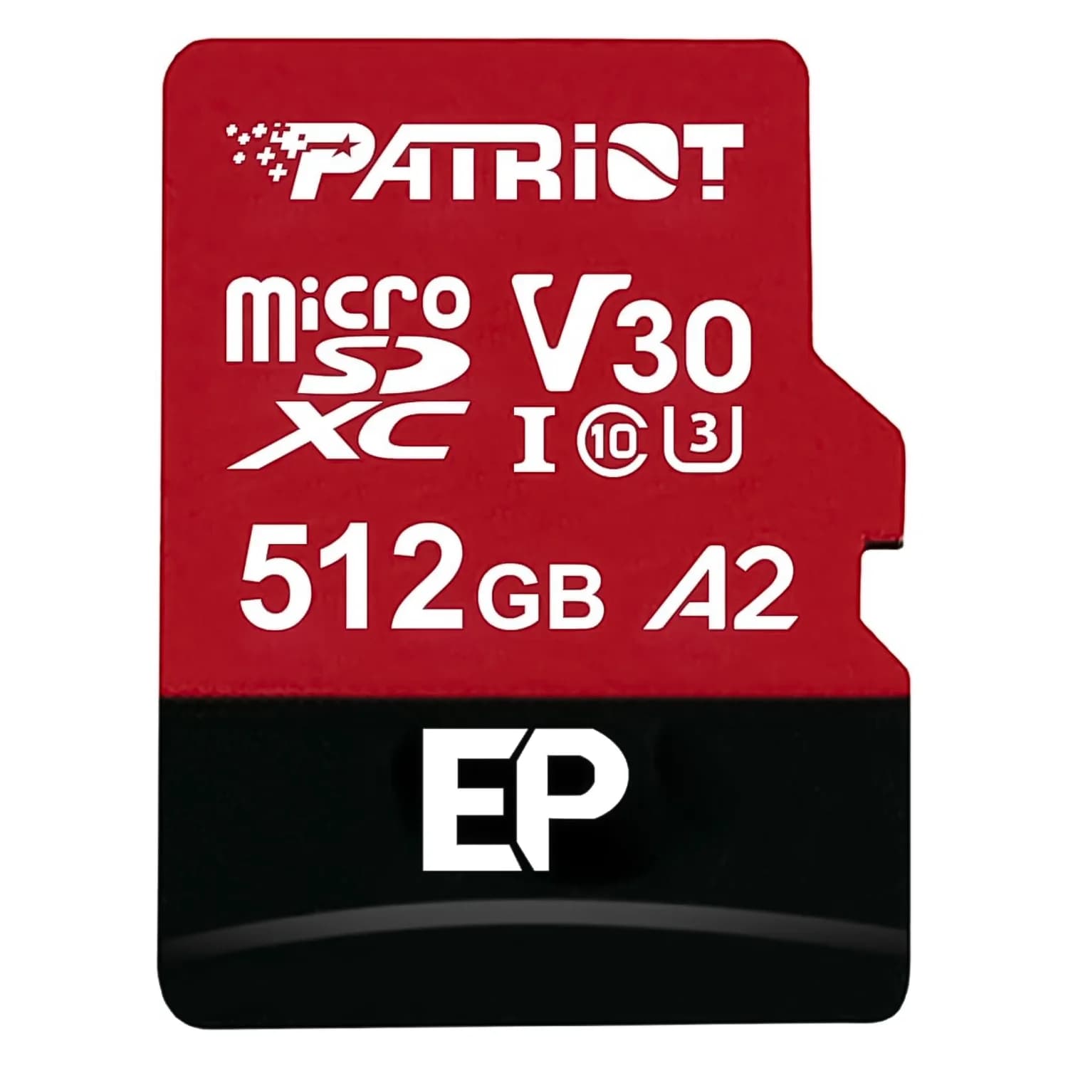 Patriot Cartão de Memória Micro SDXC Patriot EP Series 512GB 90Mbs - PEF512GEP32MCX