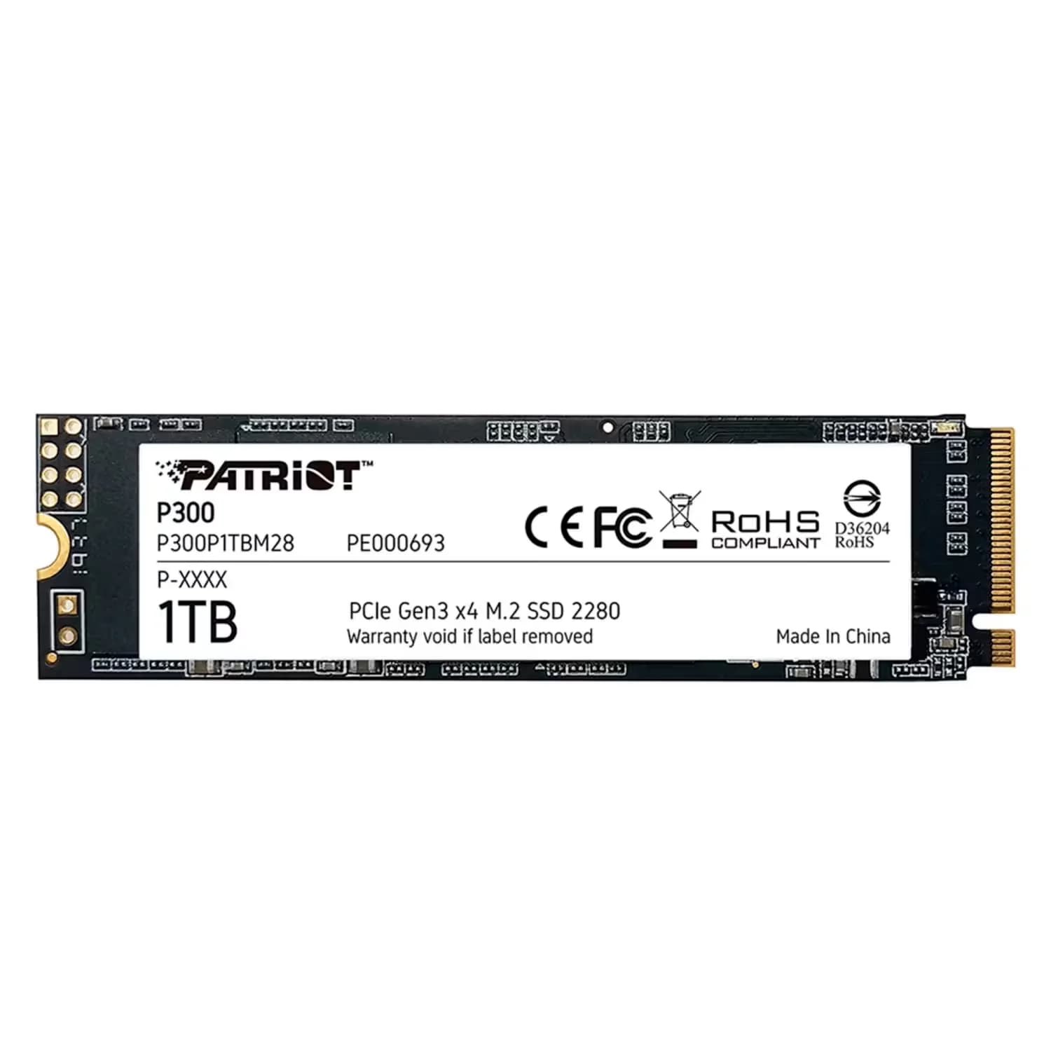 Acessório · Patriot SSD M.2 Patriot 1TB NVME PCI-E - P300P1TBM28