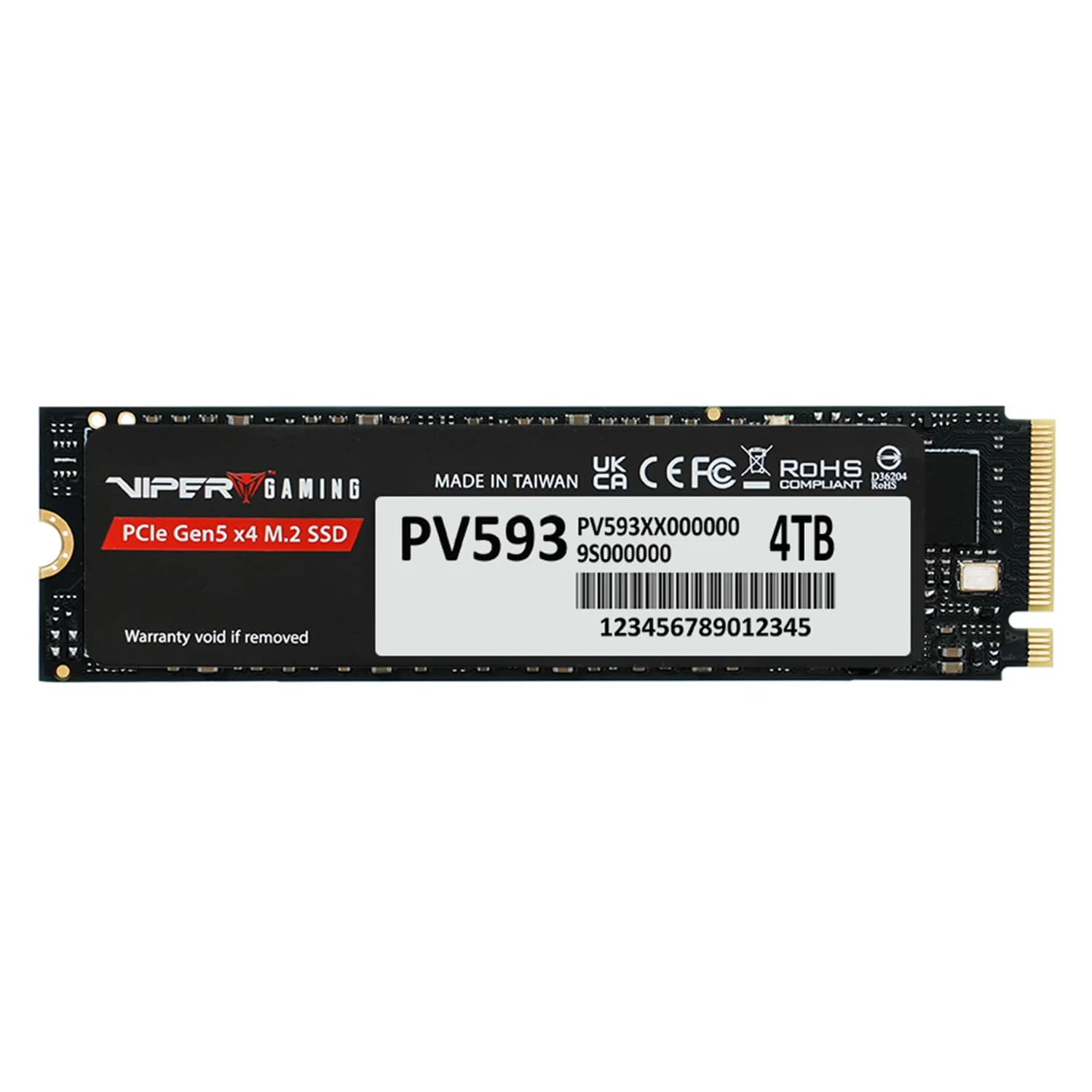 Acessório · Patriot SSD M.2 Patriot PV593 4TB NVMe PCIe Gen5 - PV593P4TBM28H
