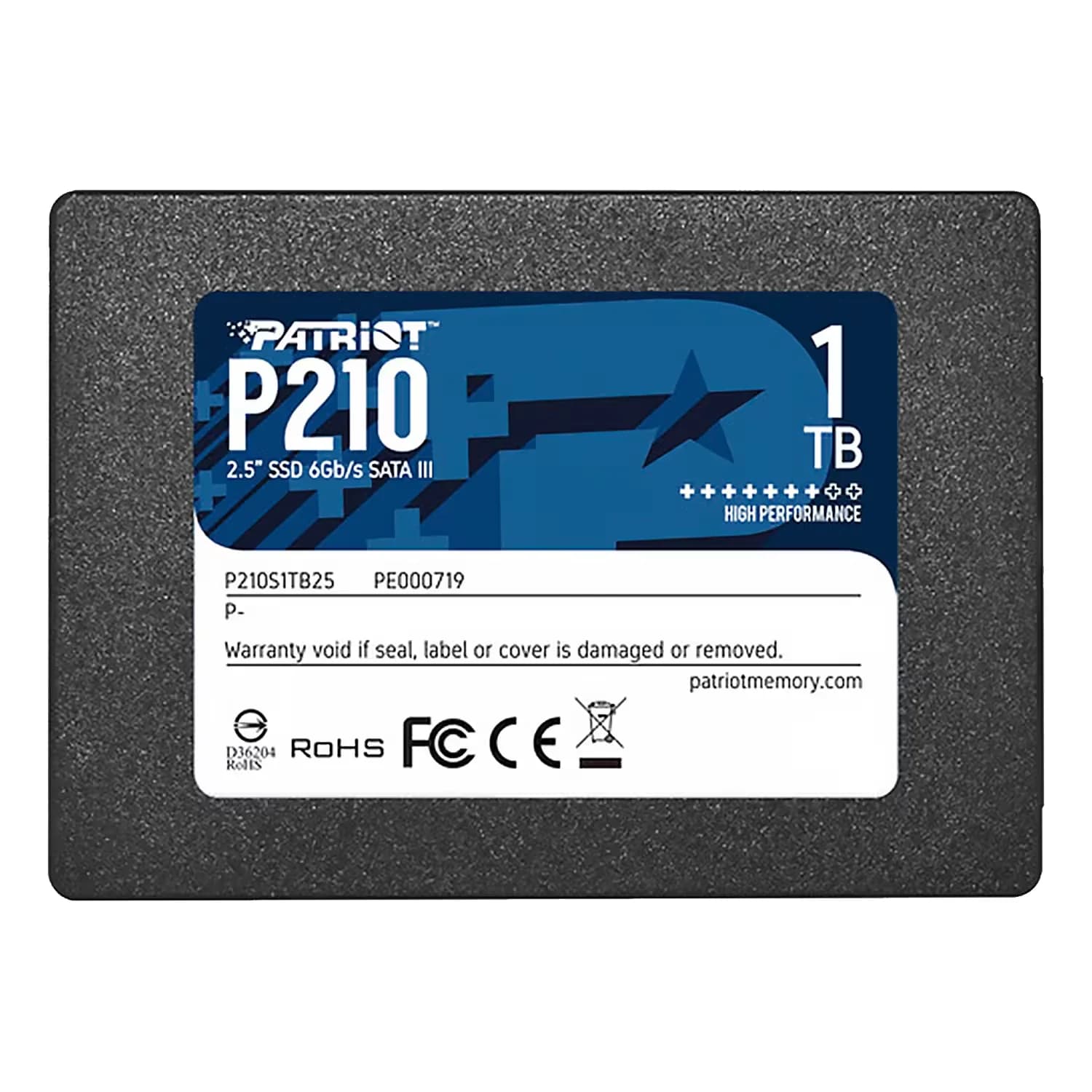 Acessório · Patriot SSD Patriot P210 1TB 2.5" - P210S1TB25