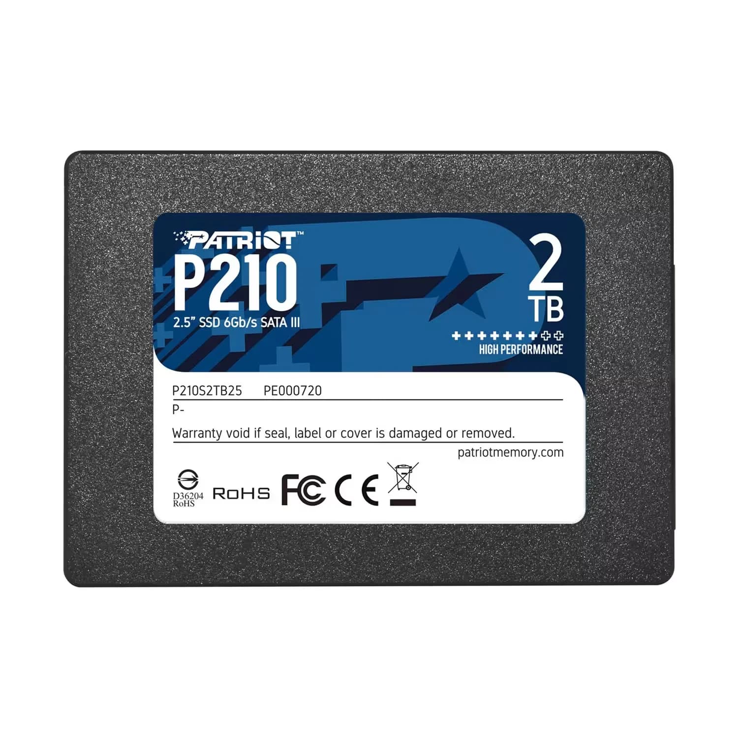 Acessório · Patriot SSD Patriot P210 2TB 2.5" SATA 3 - P210S2TB25