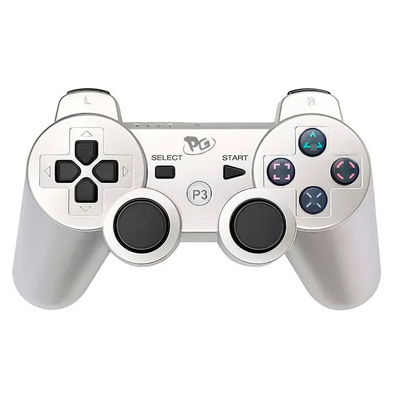 Play-Game-Pg Controle Play Game Dualshock para PS3 Wireless - Prata