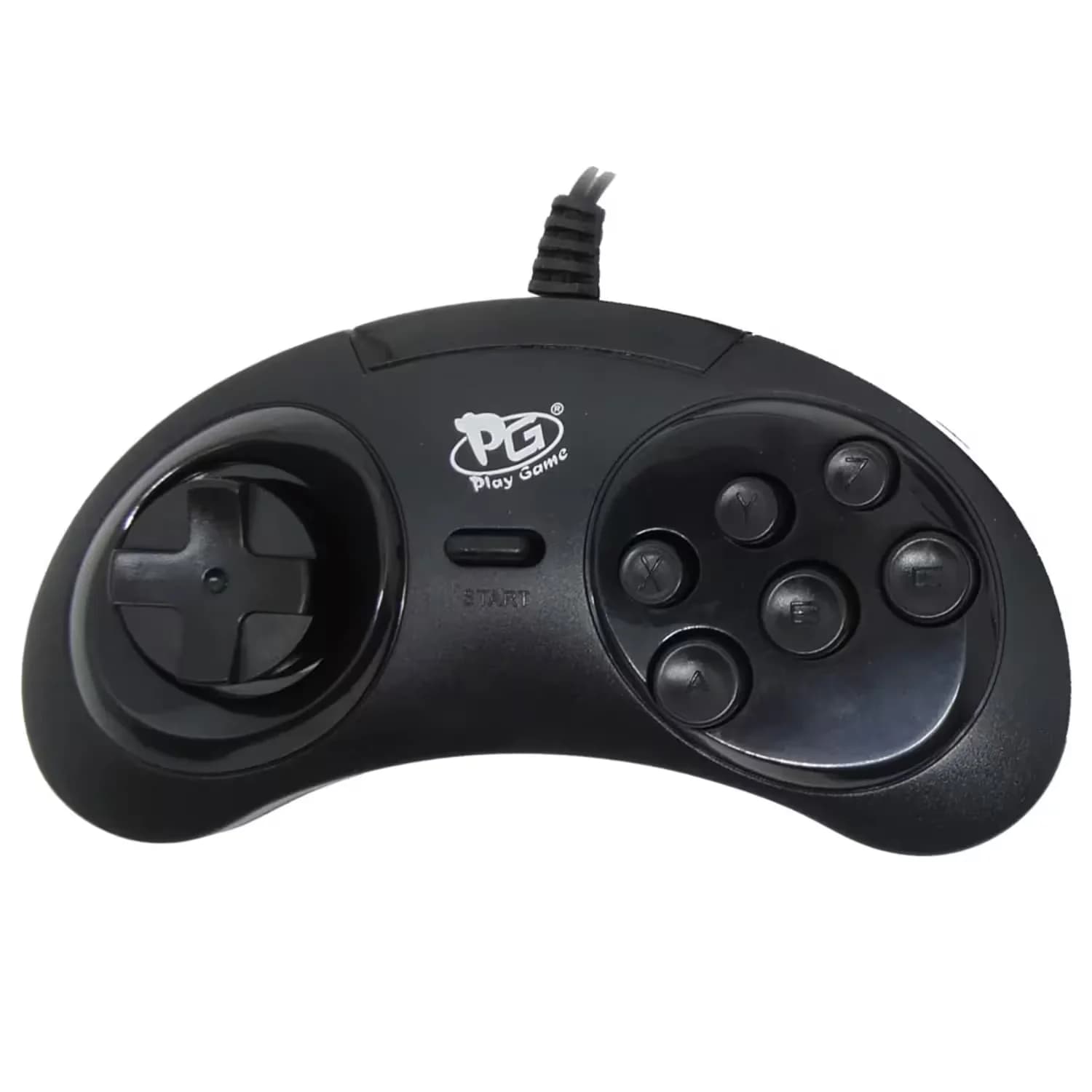 Play-Game-Pg Controle Play Game Sega Saturno USB - Preto