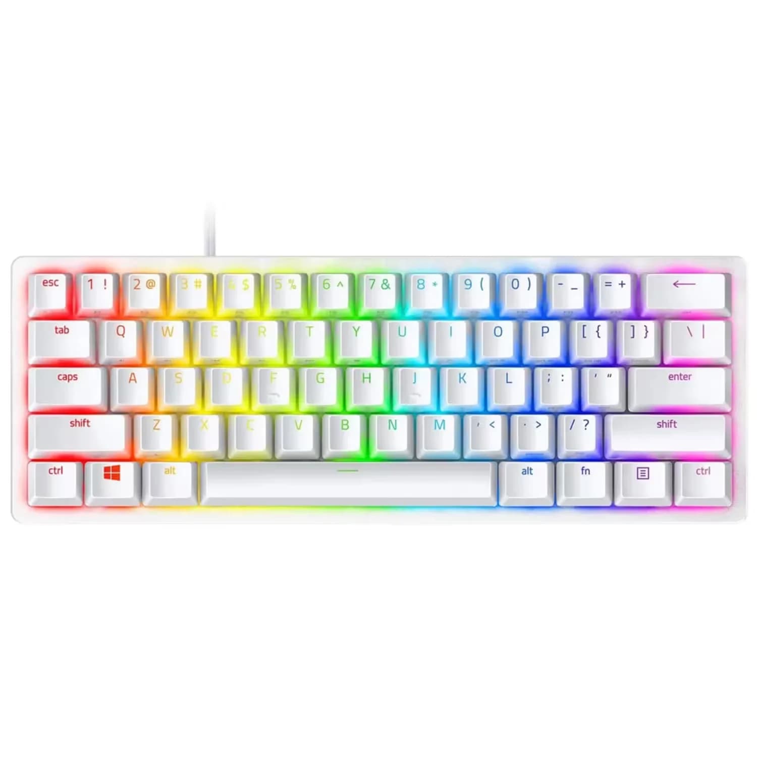Razer Teclado Gamer Razer Huntsman Mini RZ03-03390300-R3M1 RGB Switch Purple - Branco