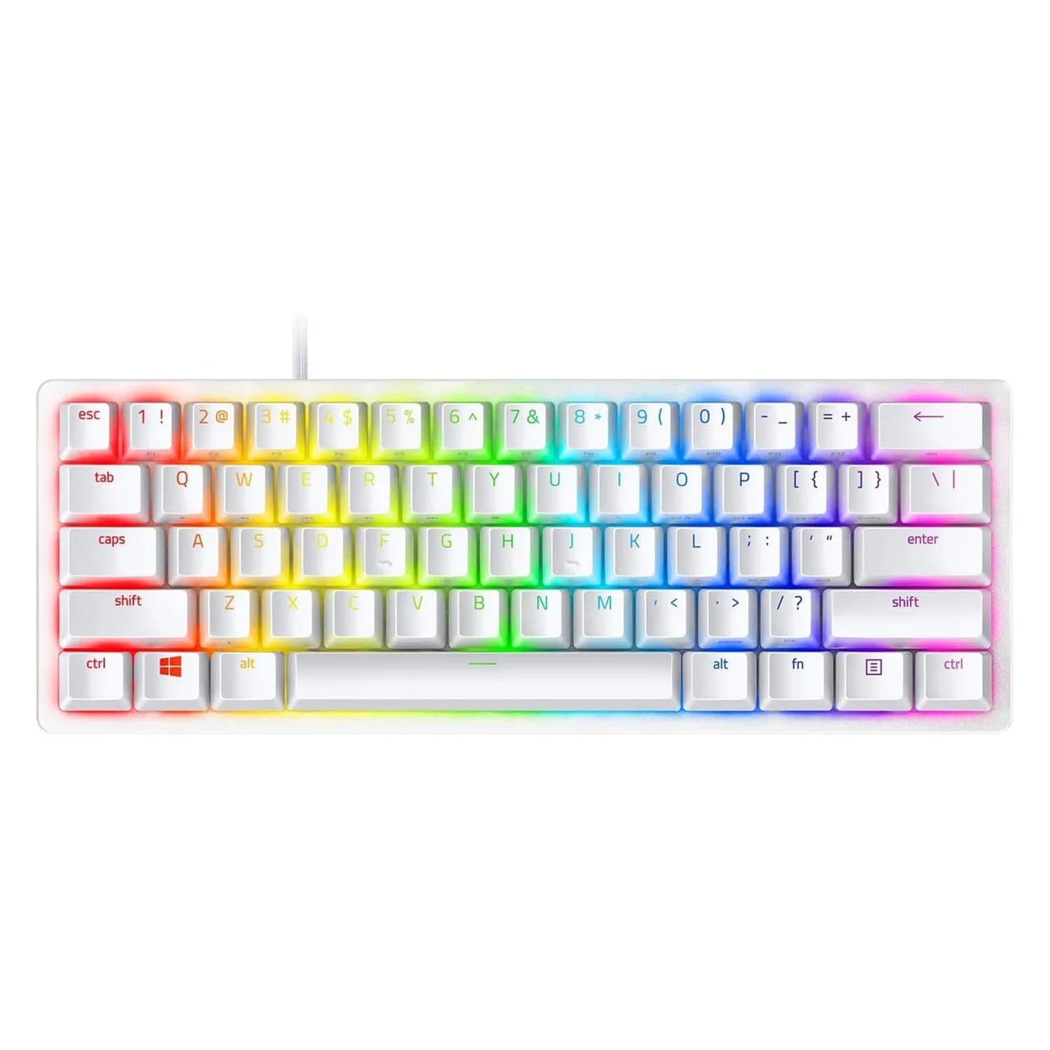 Razer Teclado Gamer Razer Huntsman Mini RZ03-03393400-R3U1 RGB Switch Red Layout 60% - Branco