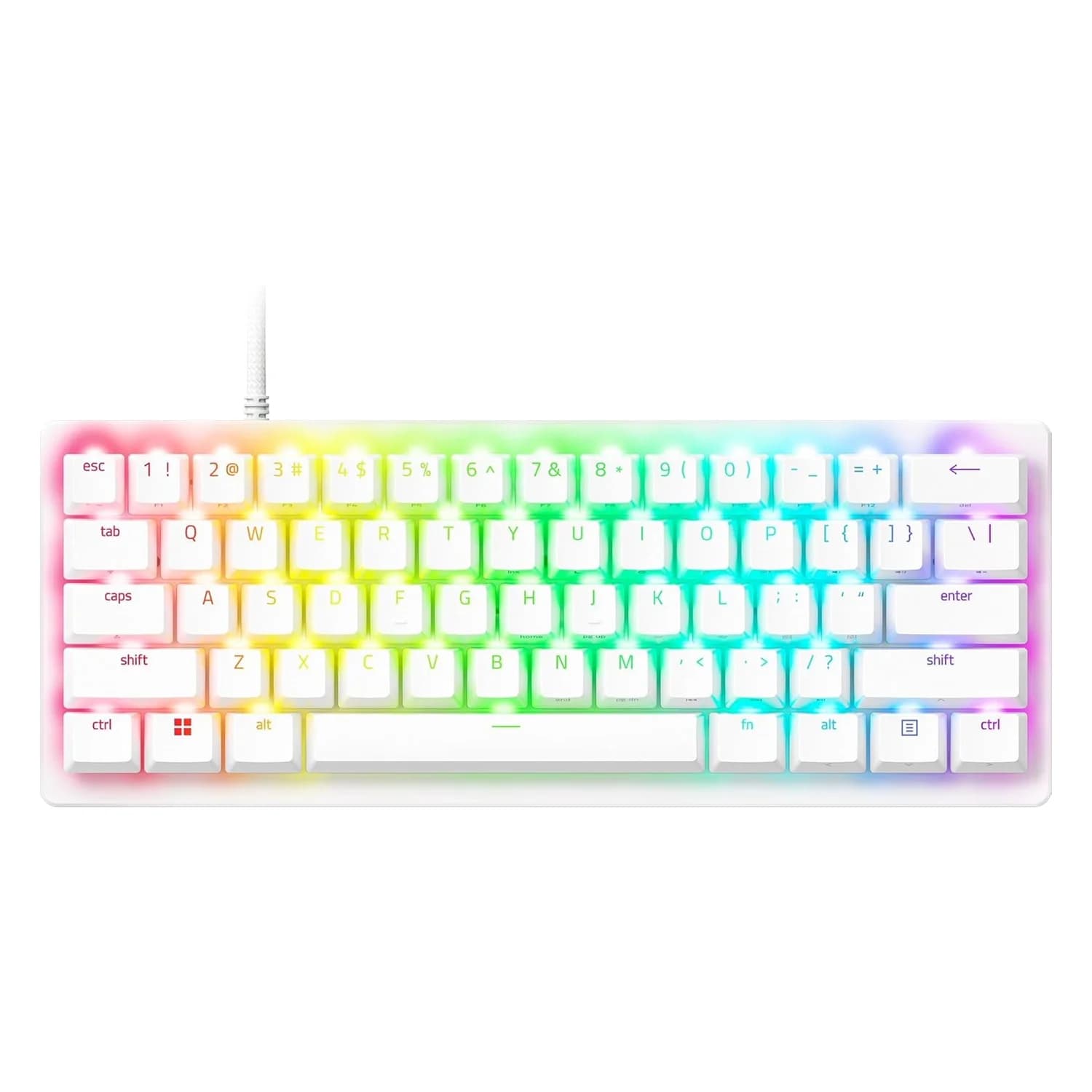 Razer Teclado Gamer Razer Huntsman V3 Pro Mini RZ03-04991800-R3U1 RGB USB-C - Branco
