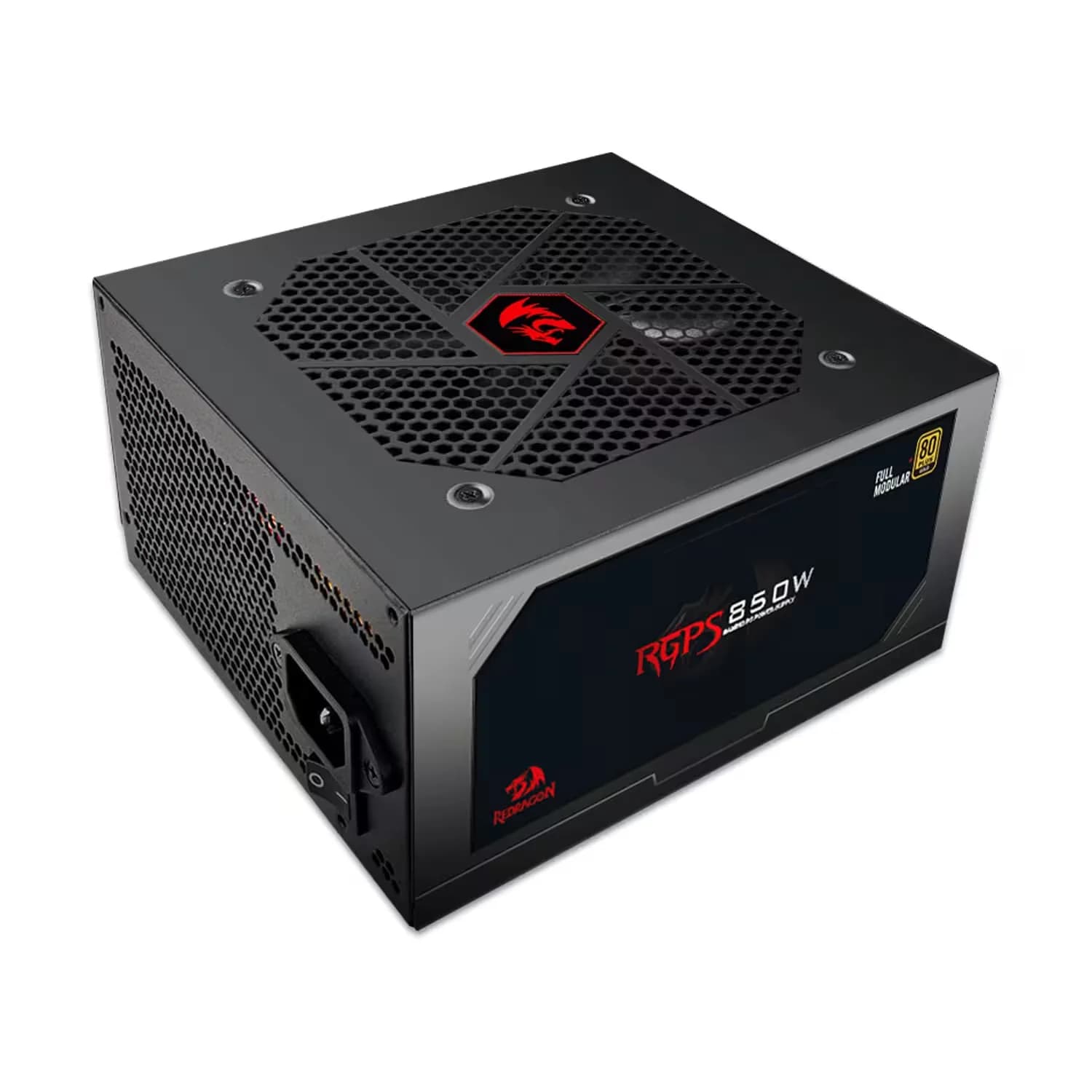 Redragon Fonte Redragon GC-PS010 ATX 850W 80 Plus Gold PFC Ativo Full Modular Bivolt - Preto