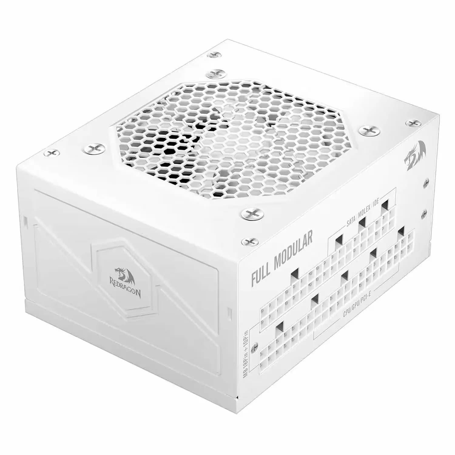 Redragon Fonte Redragon RGPS GC-PS014 ATX 650W 80 Plus Gold PFC Ativo Full Modular - Branco