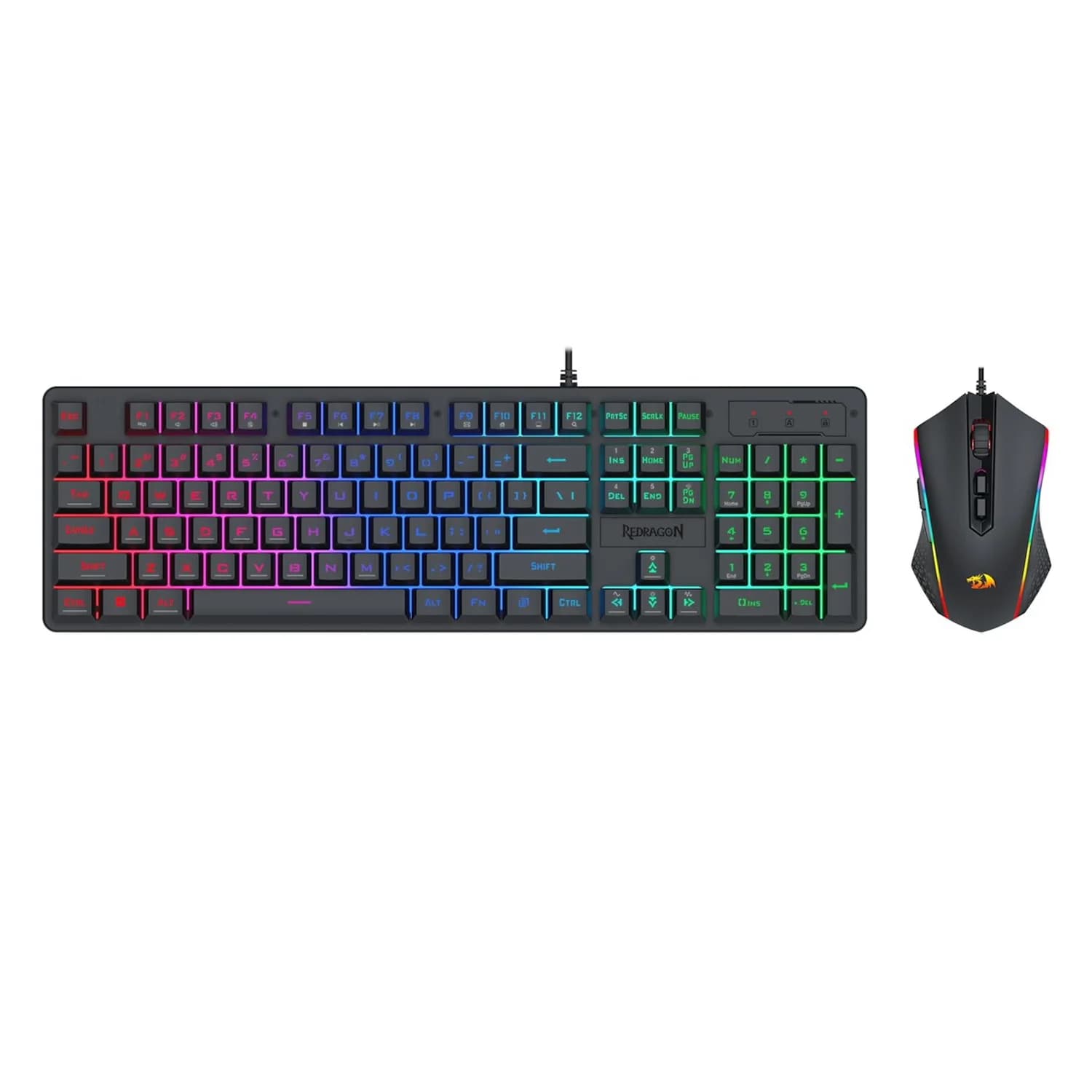 Redragon Kit Gamer Teclado e Mouse Redragon S107 RGB - Preto