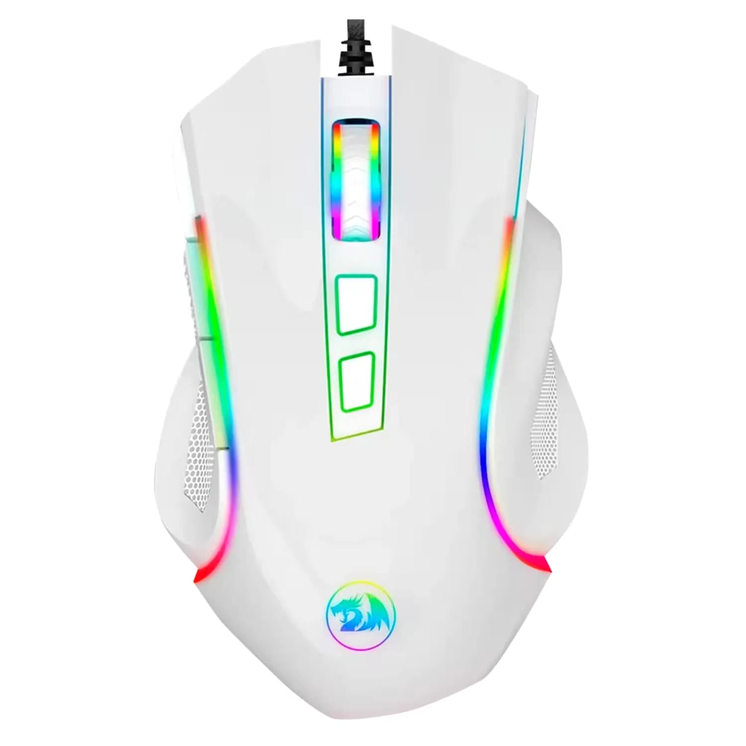 Redragon Mouse Gamer Redragon Griffin M607W RGB 7200 DPI USB - Branco