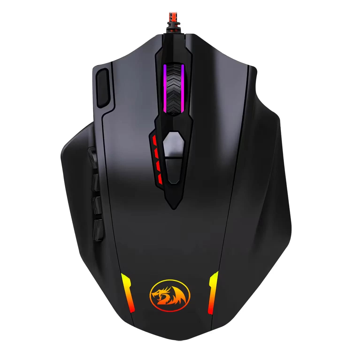 Redragon Mouse Gamer Redragon Impact M908 RGB 12400DPI USB - Preto