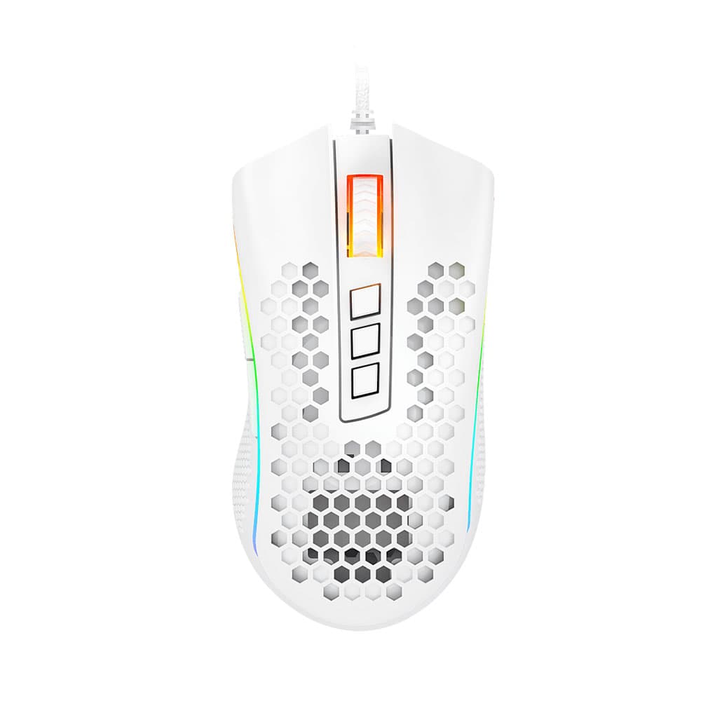 Redragon Mouse Gamer Redragon M988 W Rgb Storm Elite Usb Blanco