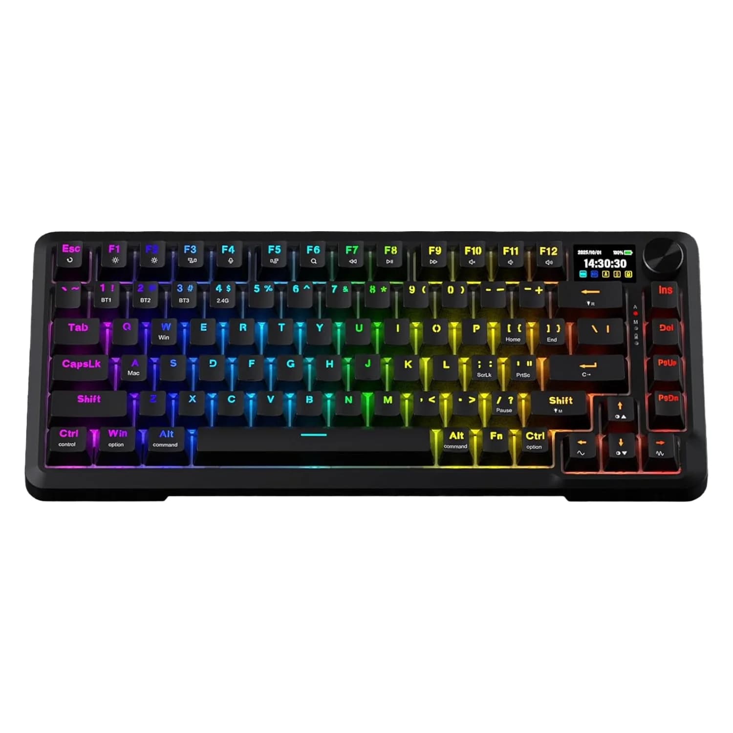 Redragon Teclado Gamer Redragon Behemoth Pro K724 RGB Sem Fio - Preto