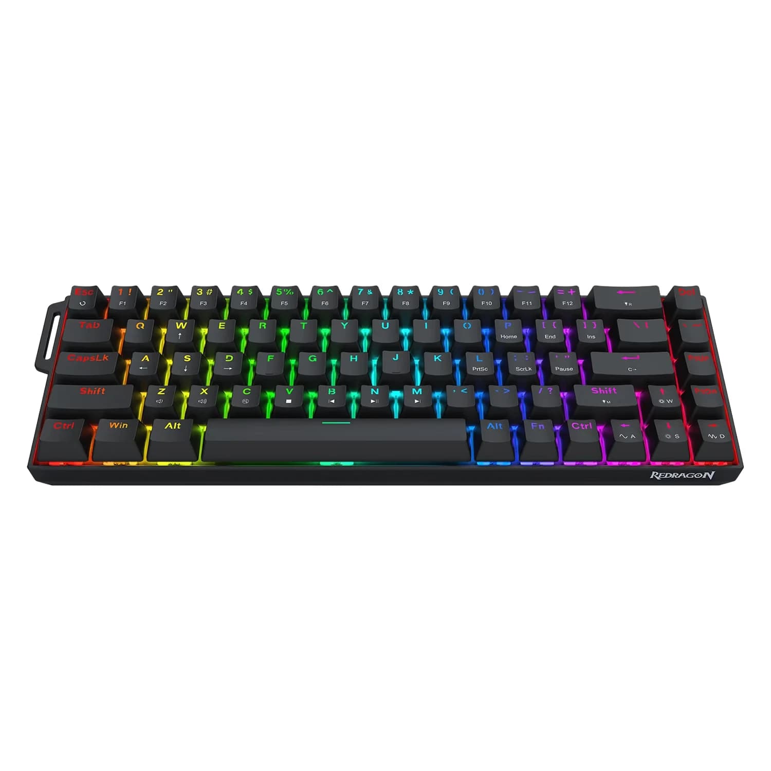 Redragon Teclado Gamer Redragon Castor Pro Portable 60% Mecânico Sem Fio - Preto