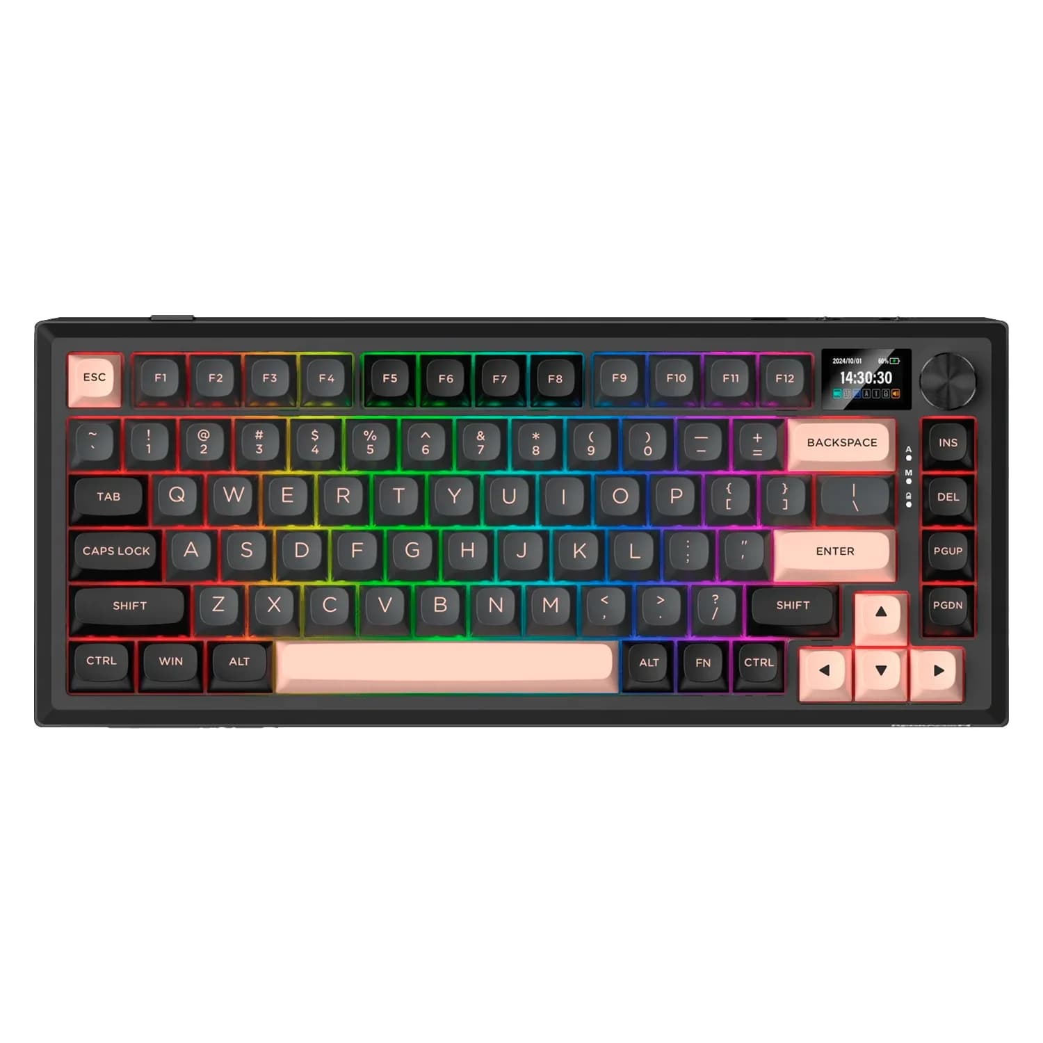 Redragon Teclado Gamer Redragon Eclipse Pro K720GBP RGB Layout 75% Sem Fio - Preto