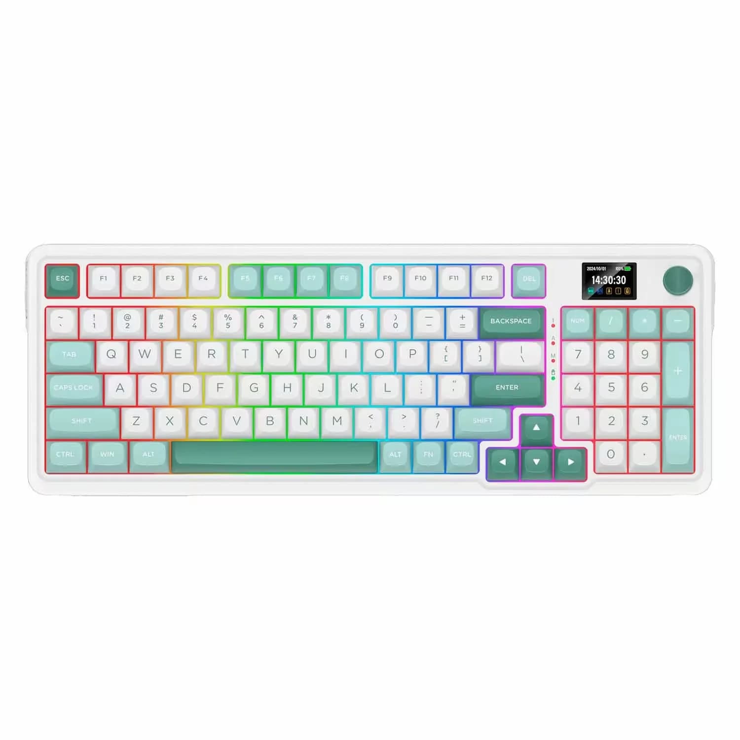 Redragon Teclado Gamer Redragon GALATIN PRO K719WG RGB Sem Fio - Branco