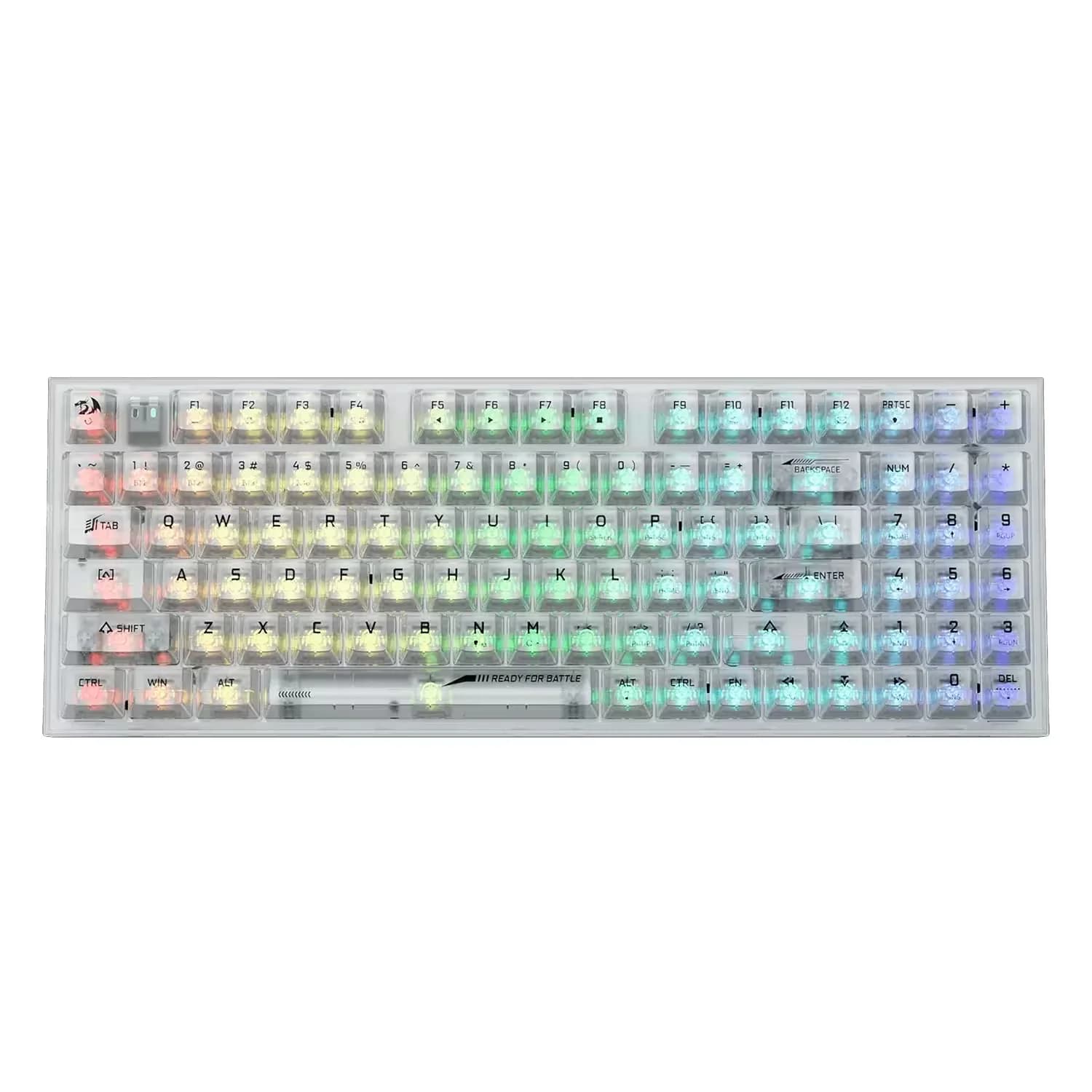 Redragon Teclado Gamer Redragon Irelia Pro K658CT-RGB-PRO Sem Fio - Transparente