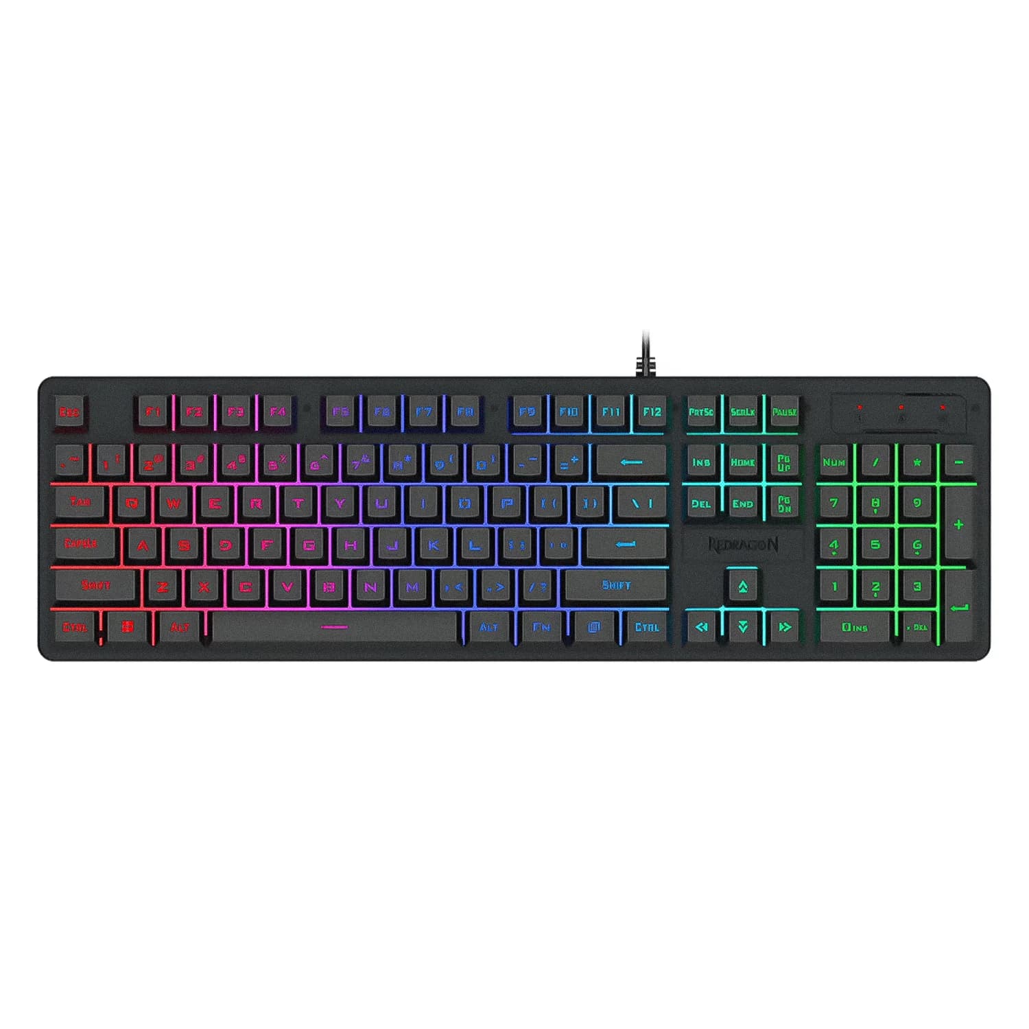 Redragon Teclado Gamer Redragon K521RGB Netherbane USB Inglês - Preto