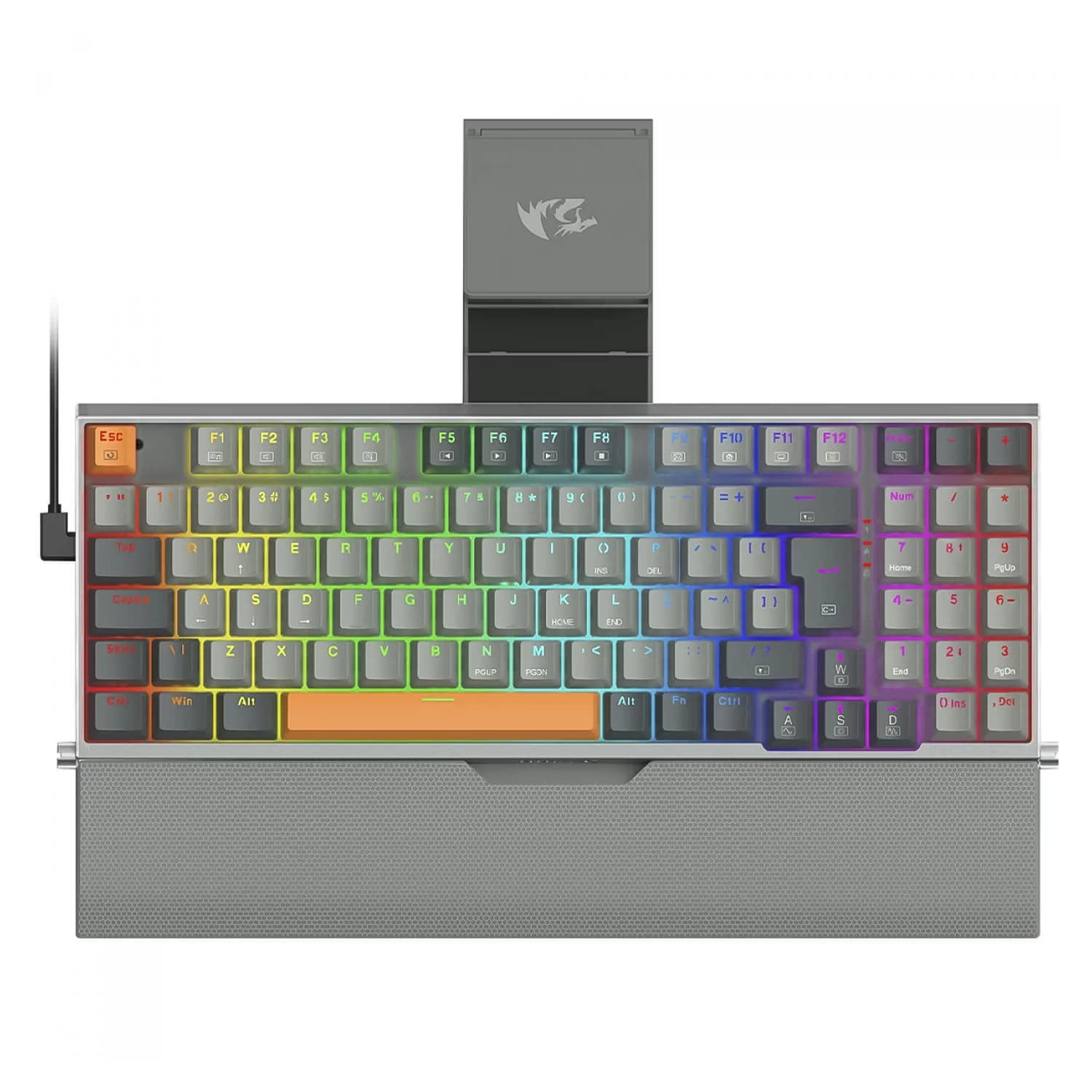 Redragon Teclado Gamer Redragon K648GG RGB Olaf Inglês - Cinza