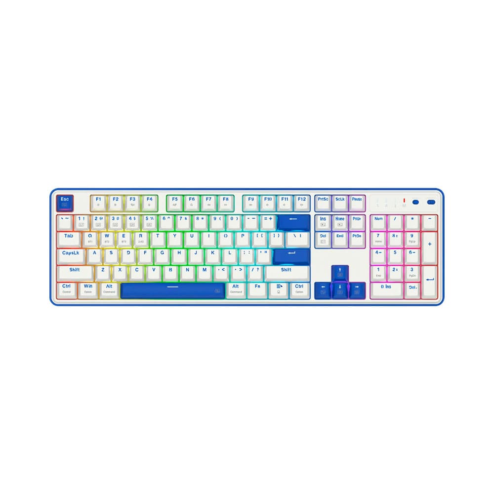 Redragon Teclado Gamer Redragon K685 Wb Rgb Pro Faye Pro Blanco
