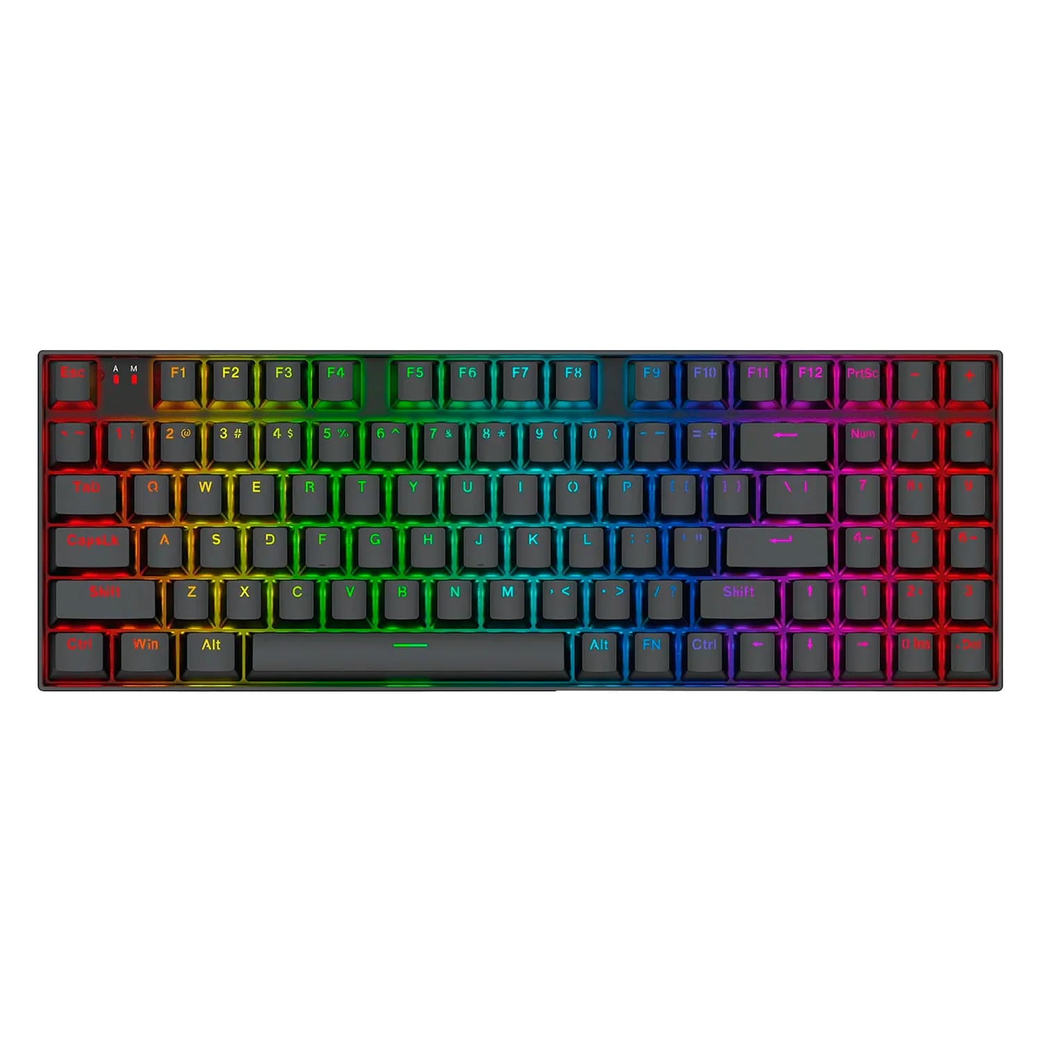 Redragon Teclado Gamer Redragon K736 Pro M Nephrite Sem Fio Inglês - Preto