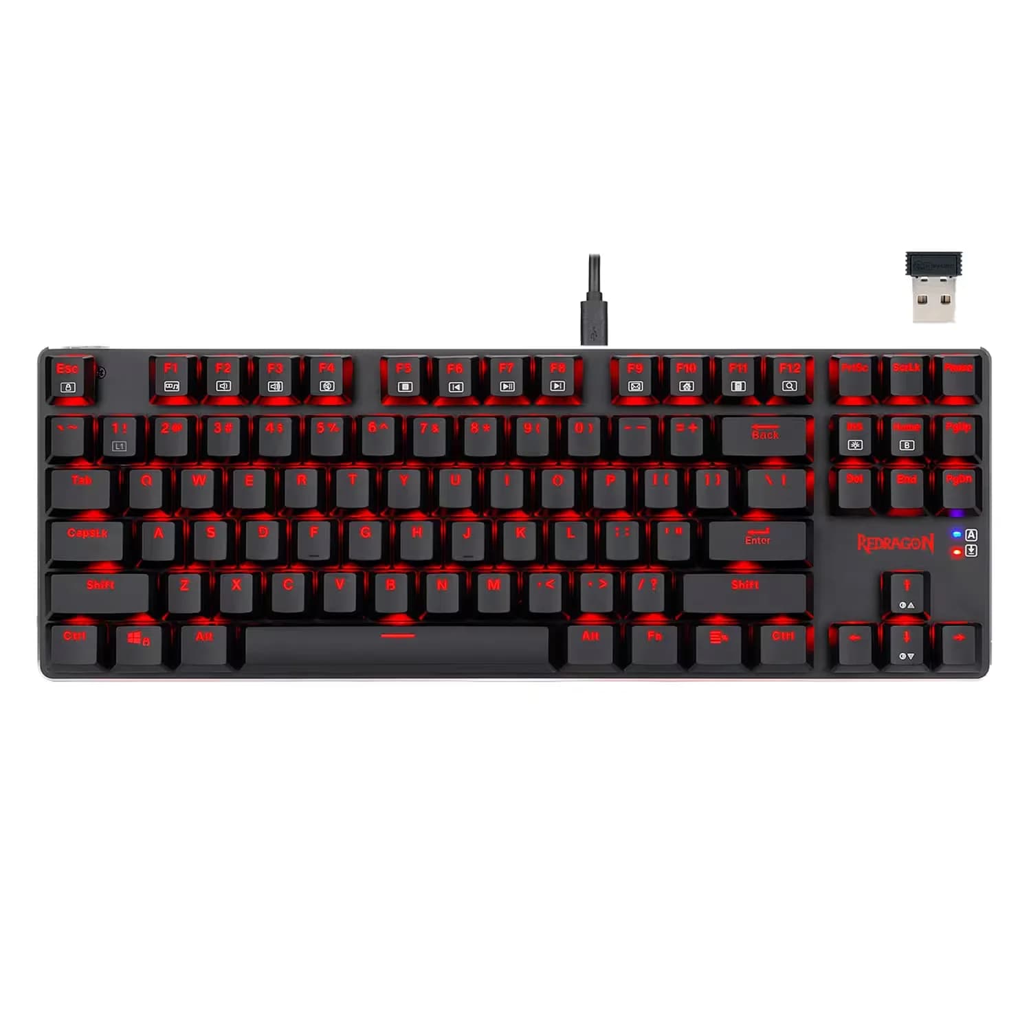 Redragon Teclado Gamer Redragon Mahoraga K590-RE Sem Fio Wirelees e Wired - Preto
