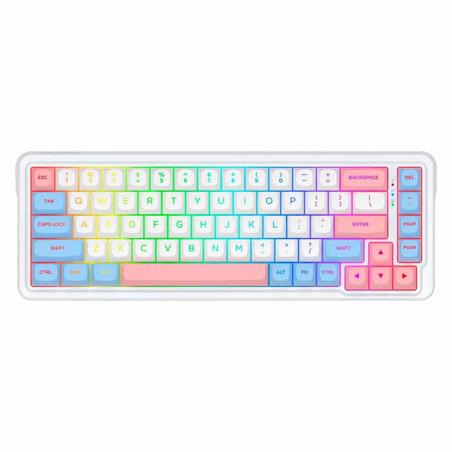 Redragon Teclado Gamer Redragon Nova Pro K709WBP RGB Layout 65% - Branco