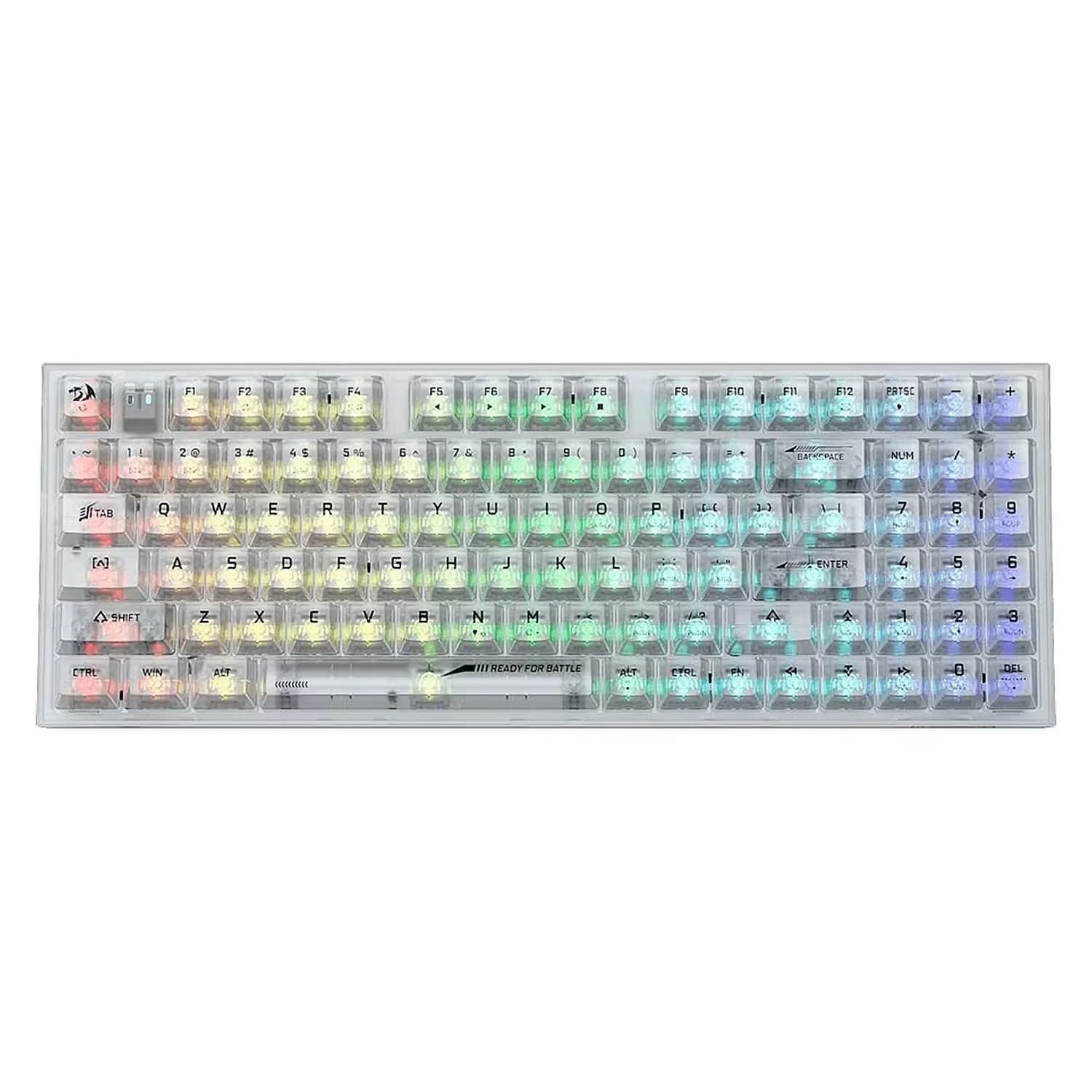 Redragon Teclado Gamer Redragon Pollux Pro K628CT-RGB Switch Hot-swap - Transparente