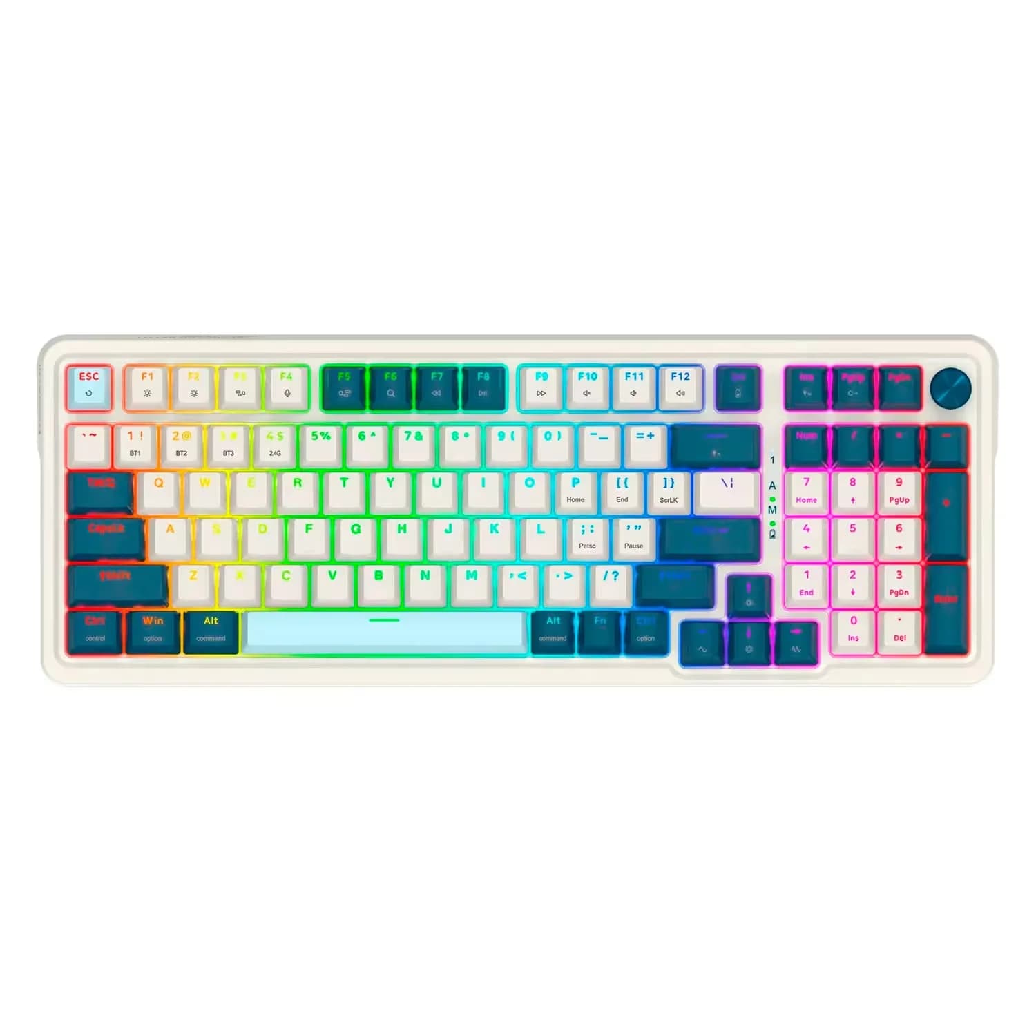 Redragon Teclado Gamer Redragon PRO Eisa K686WB RGB Sem Fio - Branco