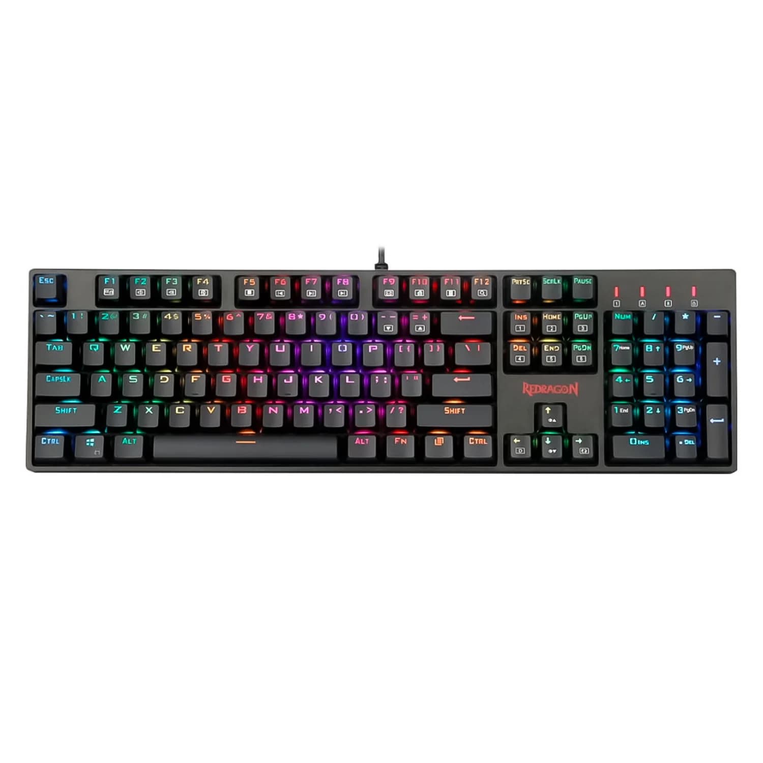 Redragon Teclado Gamer Redragon Surara K582GBG RGB Switch Red USB - Preto
