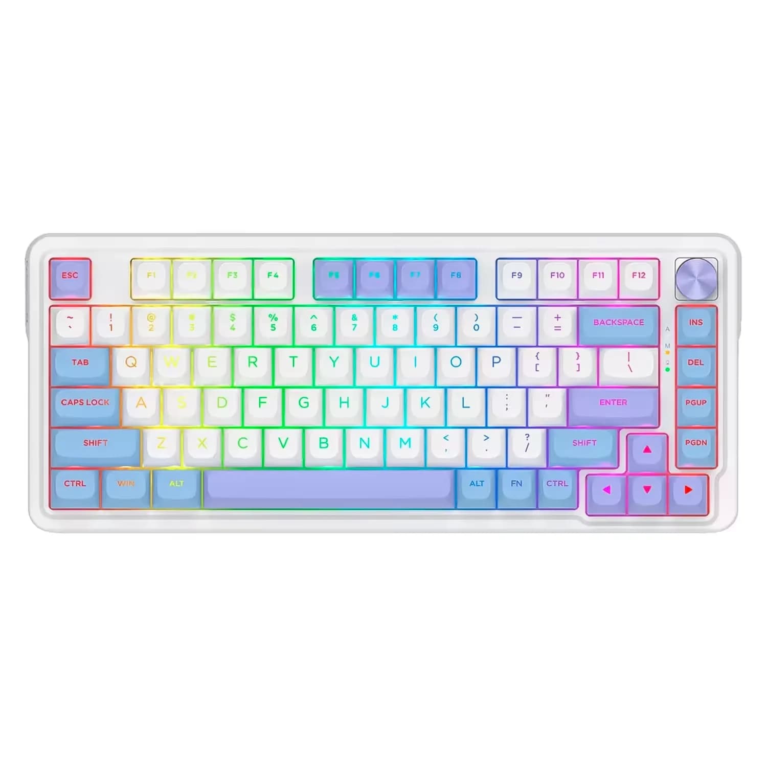 Redragon Teclado Gamer Redragon Ucal Max K673WBP RGB Layout 75% - Branco