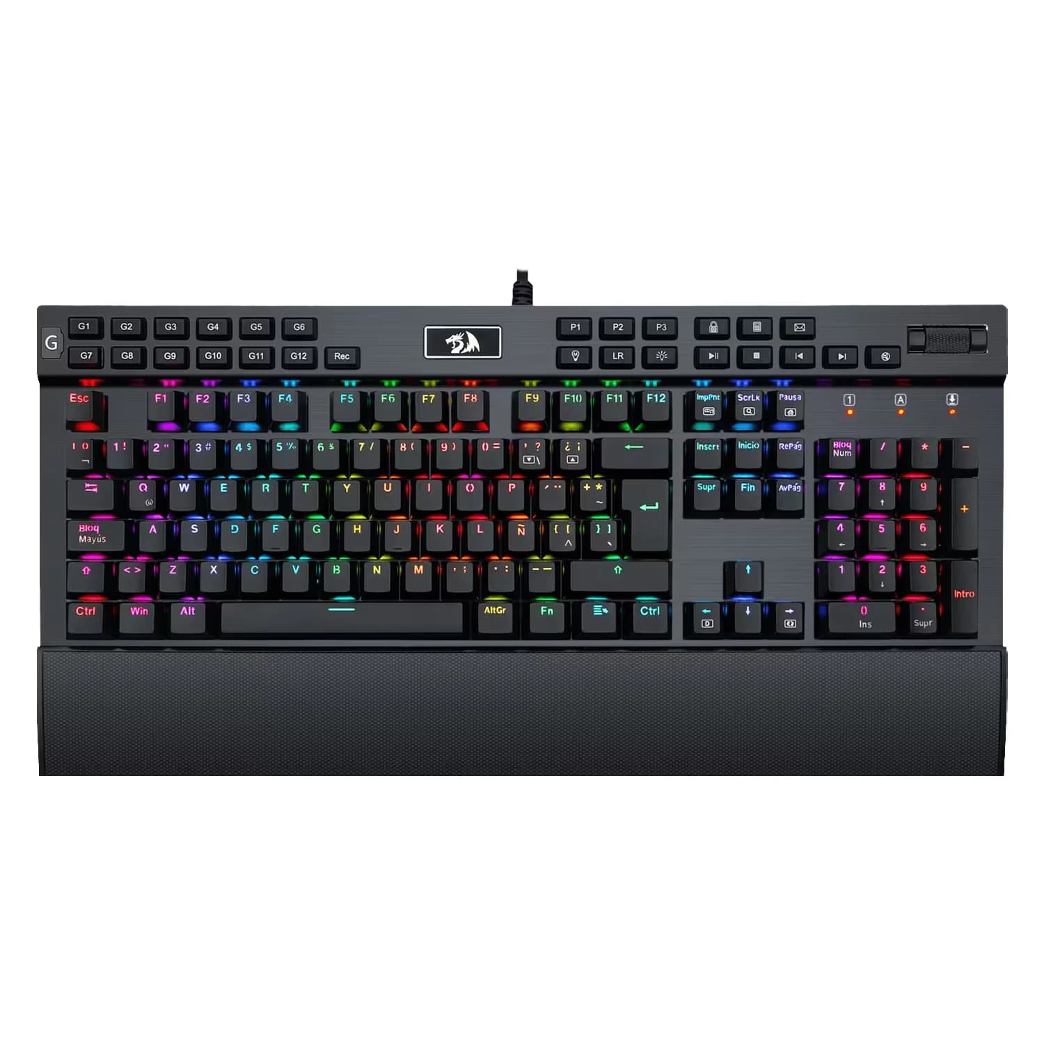 Redragon Teclado Gamer Redragon Yama K550RGB-1-SP/K550-1-SP RGB - Preto