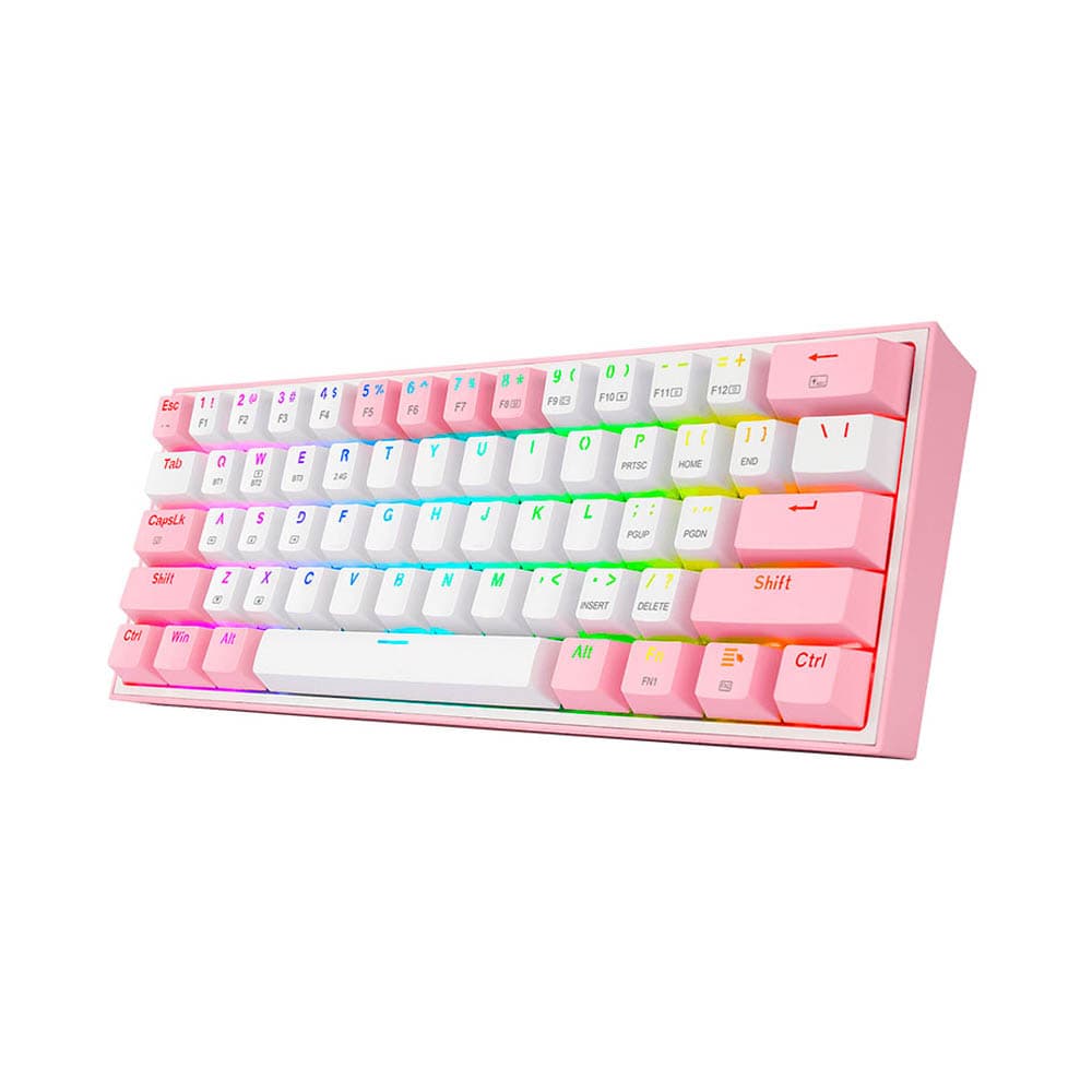 Redragon Teclado Mecánico Redragon K616 Fizz Pro White Pink Rgb