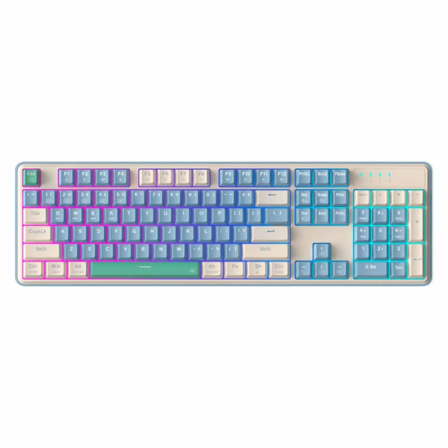 Redragon Teclado Redragon Faye K685PYG RGB USB-C - Branco