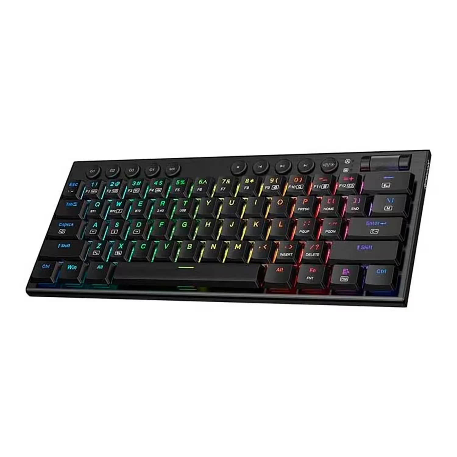 Redragon Teclado Redragon Horus Mini Pro K632-RGB Switch Red Layout 60% Sem Fio - Preto