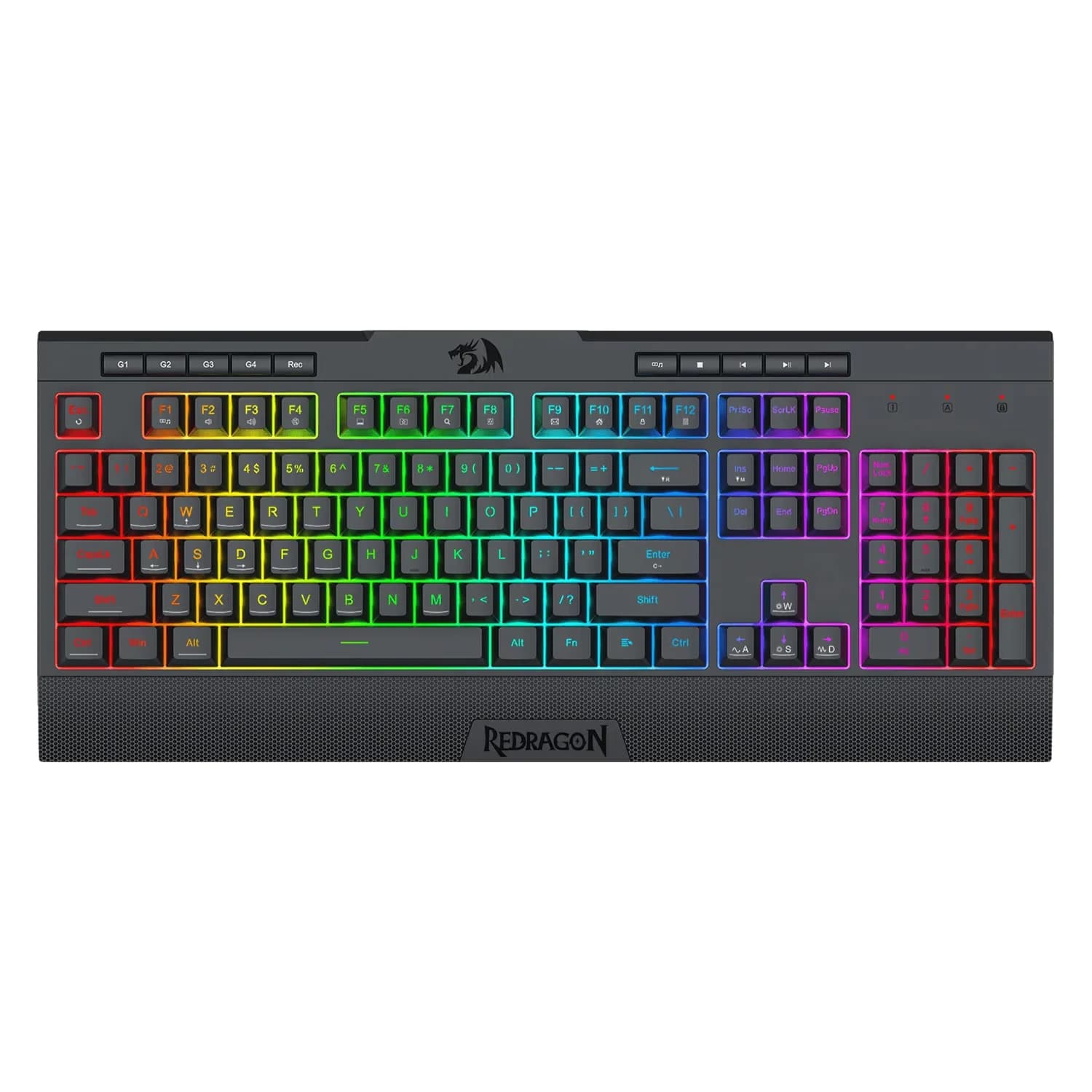 Redragon Teclado Redragon Shiva Lite K525RGB Inglês USB - Preto