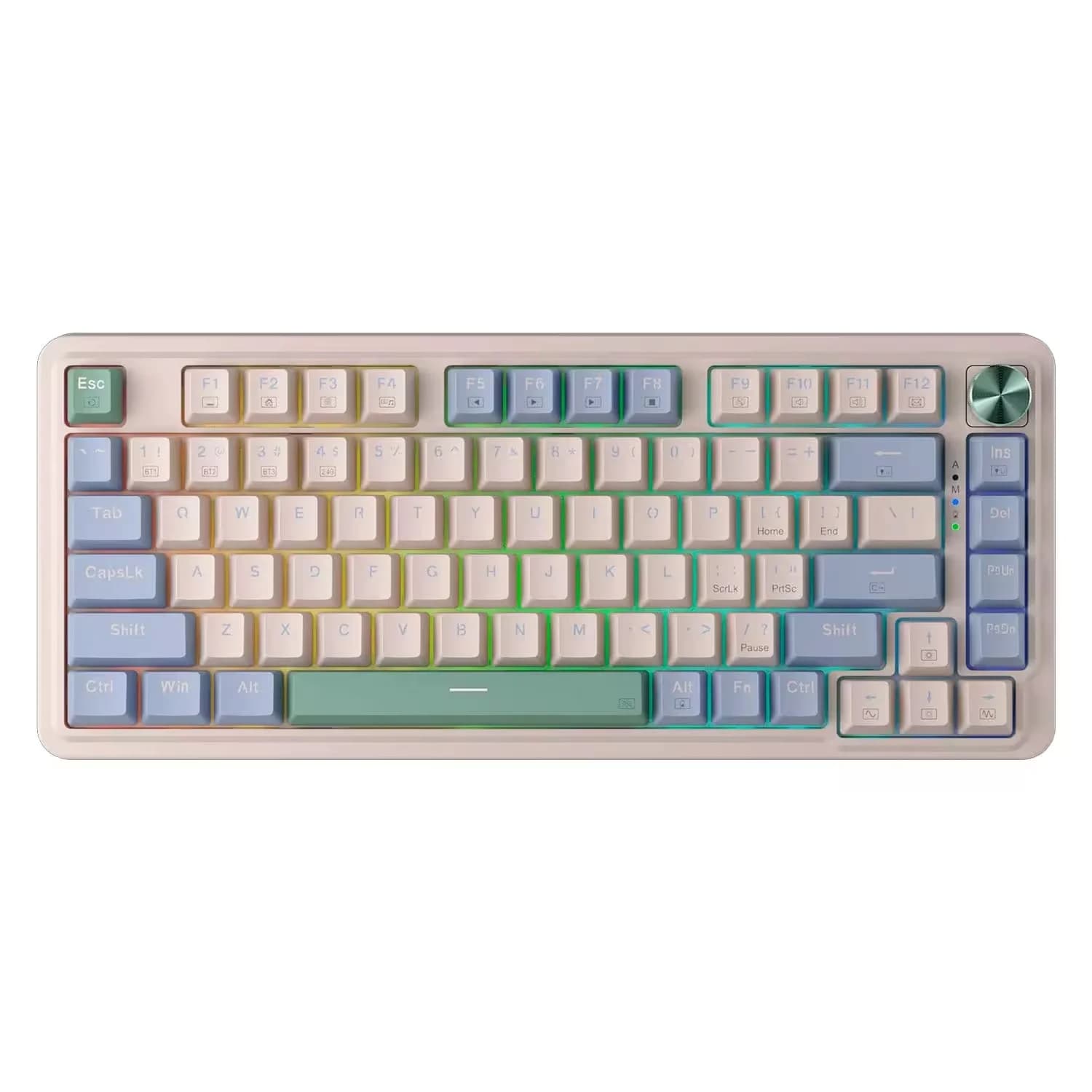 Redragon Teclado Redragon UCAL K673 Pro K673CPG RGB Switch Red Layout 75% Sem Fio - Preto