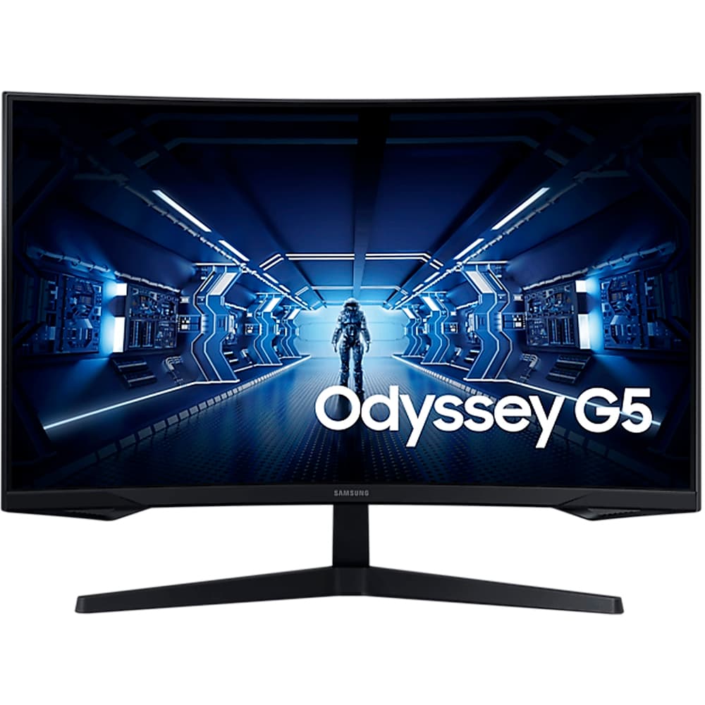 Acessório · Samsung Monitor Curvo Samsung Odyssey G5 WQHD 34″ 165HZ HDMI/DisplayPort - LC34G55TWWN - Roma Shopping - Seu Destino para Compras no Paraguai